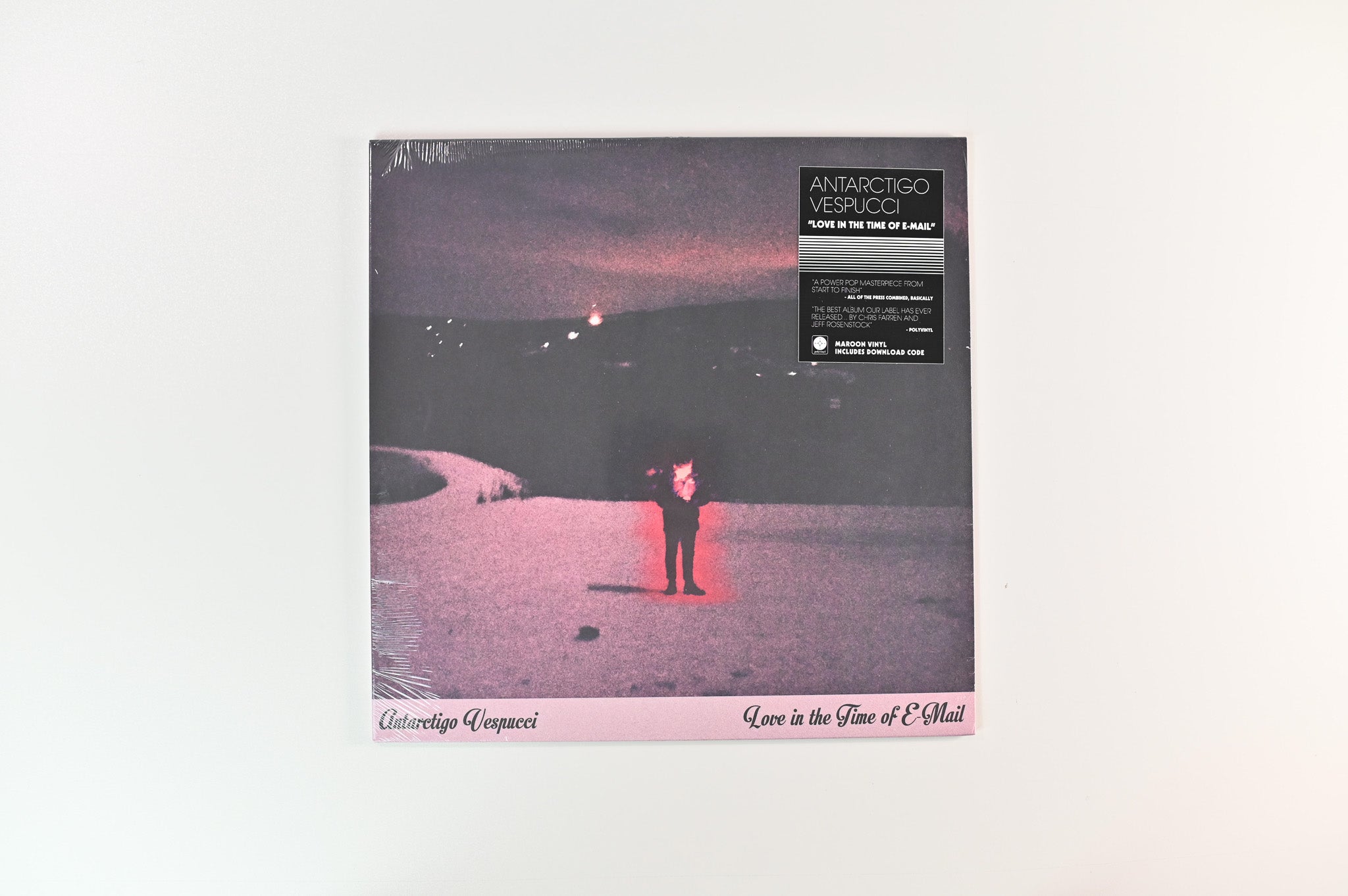 Antarctigo Vespucci - Love In The Time Of E-Mail on Polyvinyl Record Company - Maroon Vinyl Sealed
