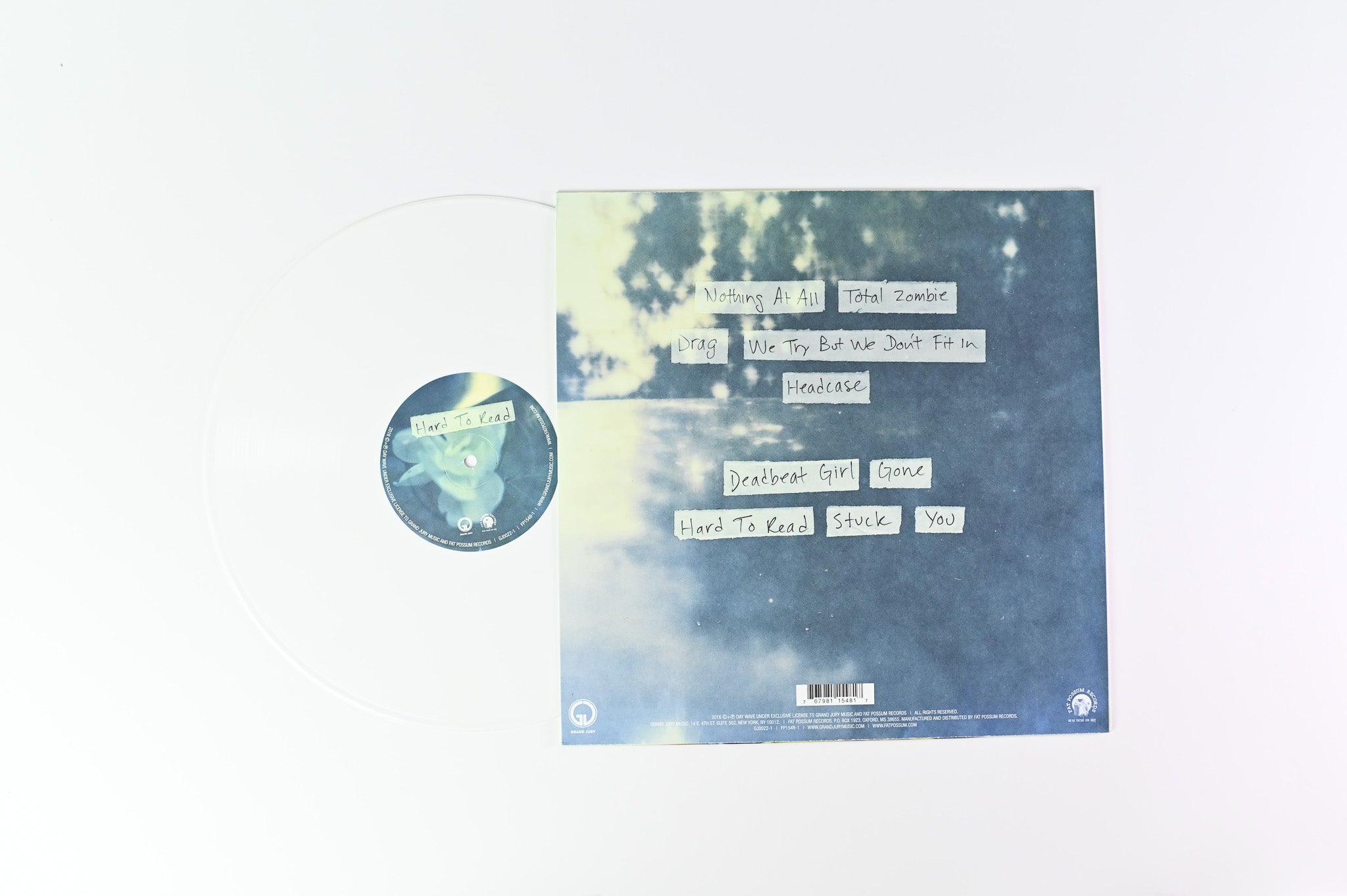 Day Wave - Headcase / Hard To Read on Fat Possum Ltd White Vinyl