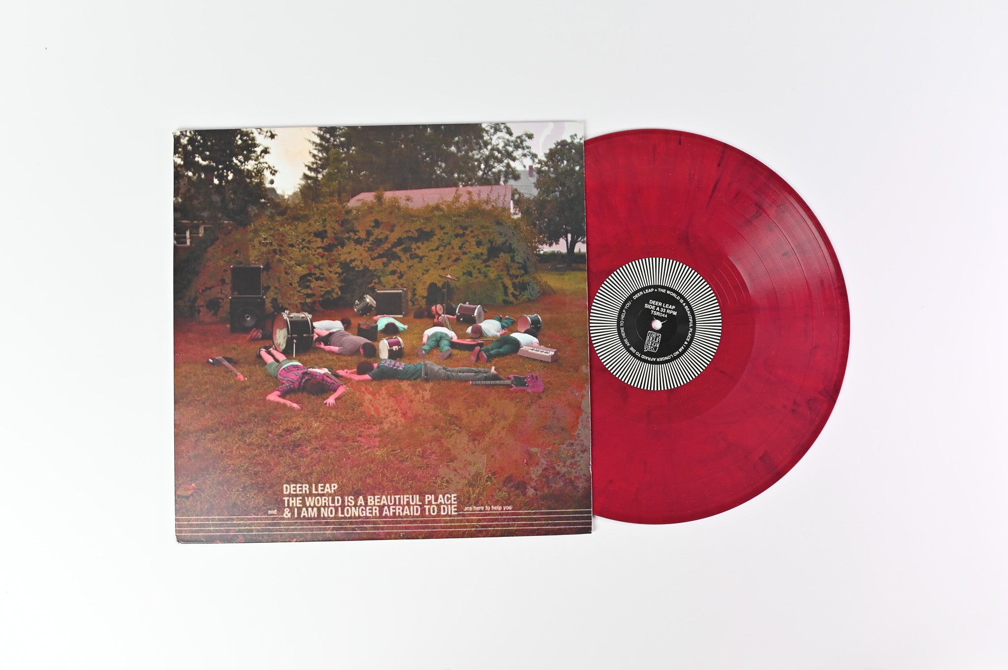 Deer Leap - Are Here To Help You on Topshelf Ltd Opaque Dark Red Vinyl