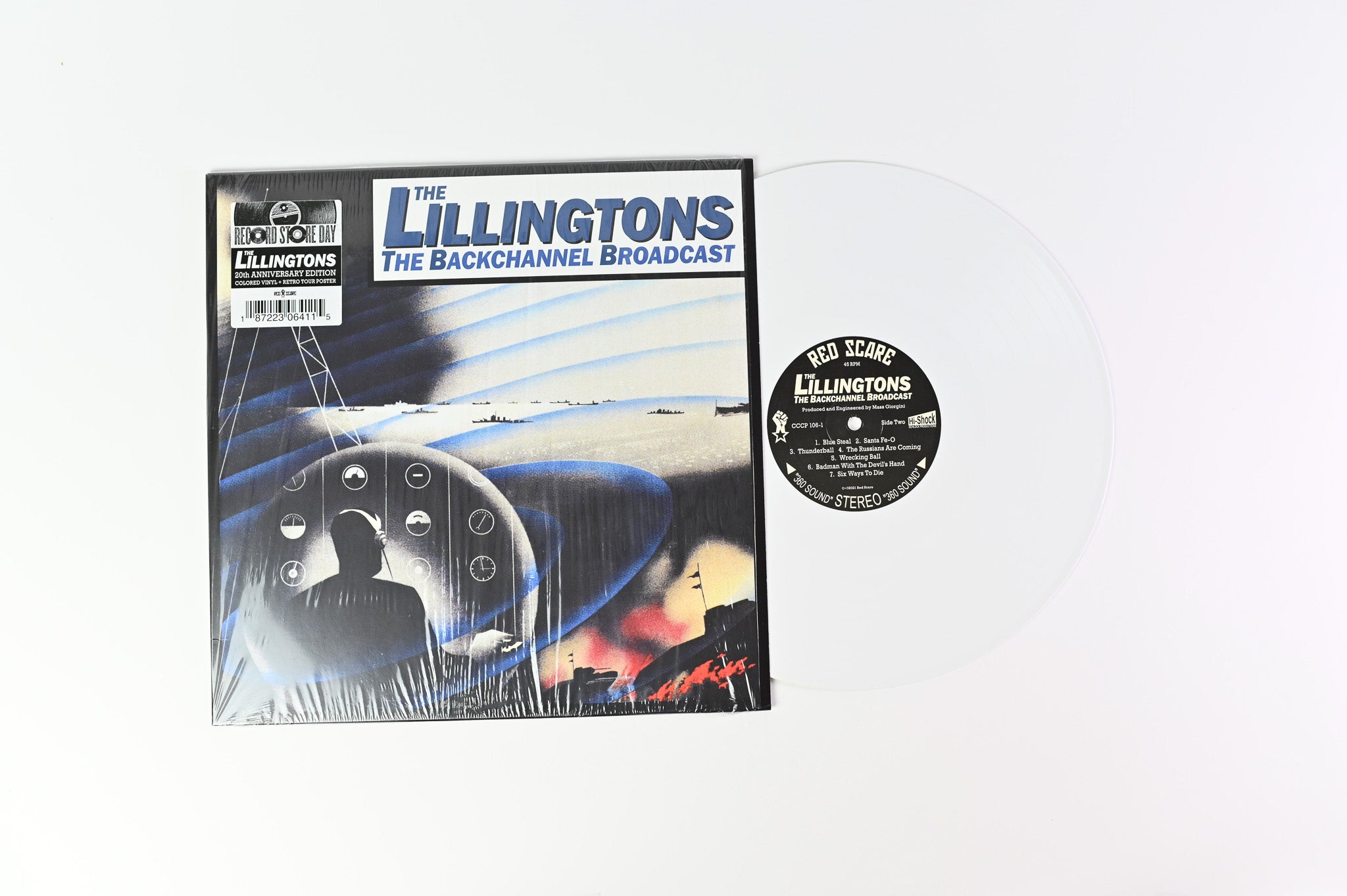 The Lillingtons - The Backchannel Broadcast on Red Scare RSD White Reissue
