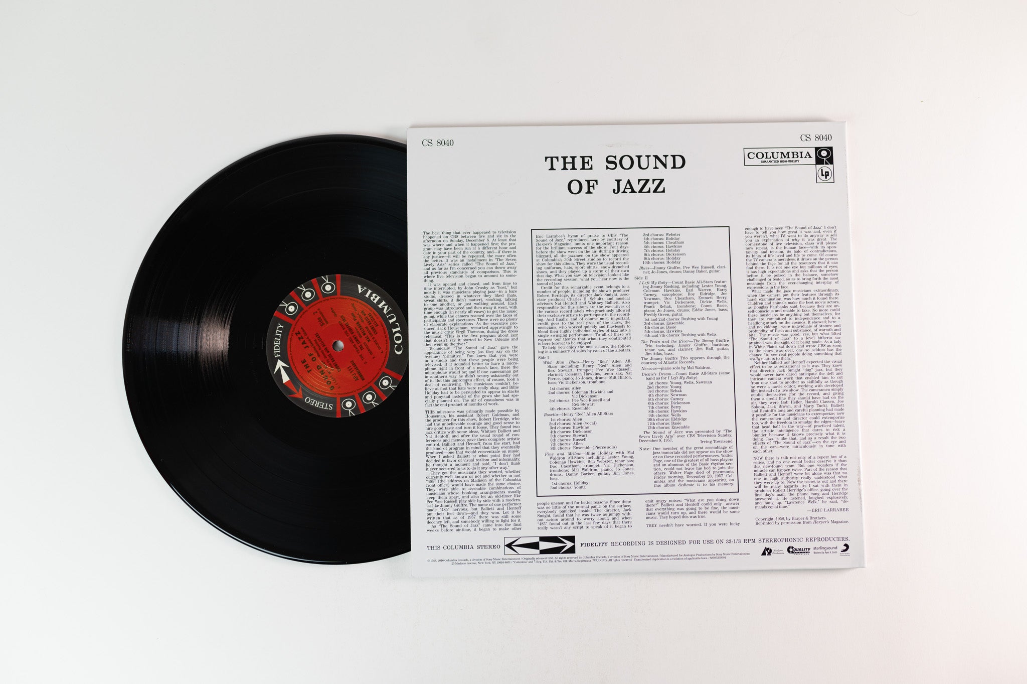 Various - The Sound Of Jazz on Columbia Analogue Productions 200 Gram Reissue
