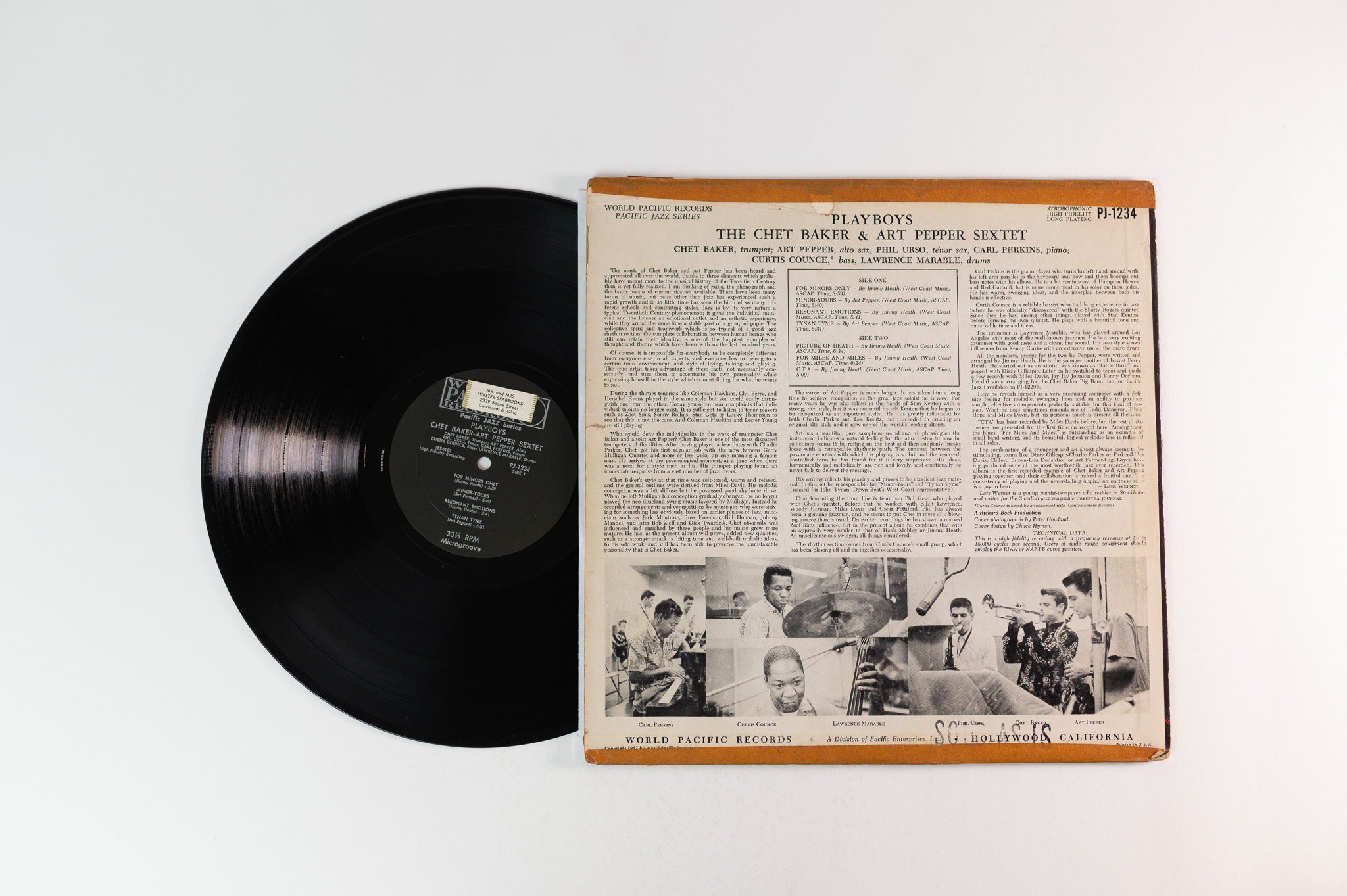 Chet Baker & Art Pepper - Playboys on World Pacific Mono Deep Groove