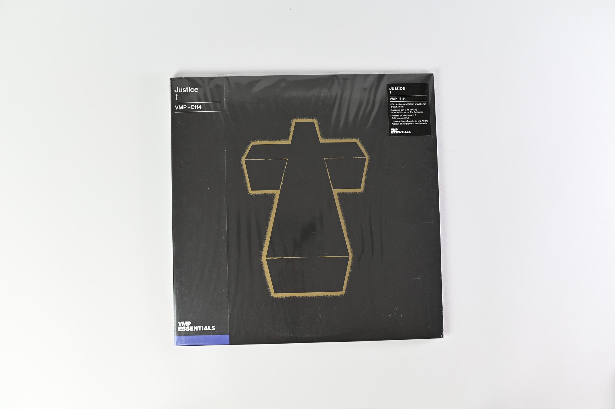 Justice - † on Ed Banger/Because Music Vinyl Me, Please Reissue Gold Nugget Vinyl