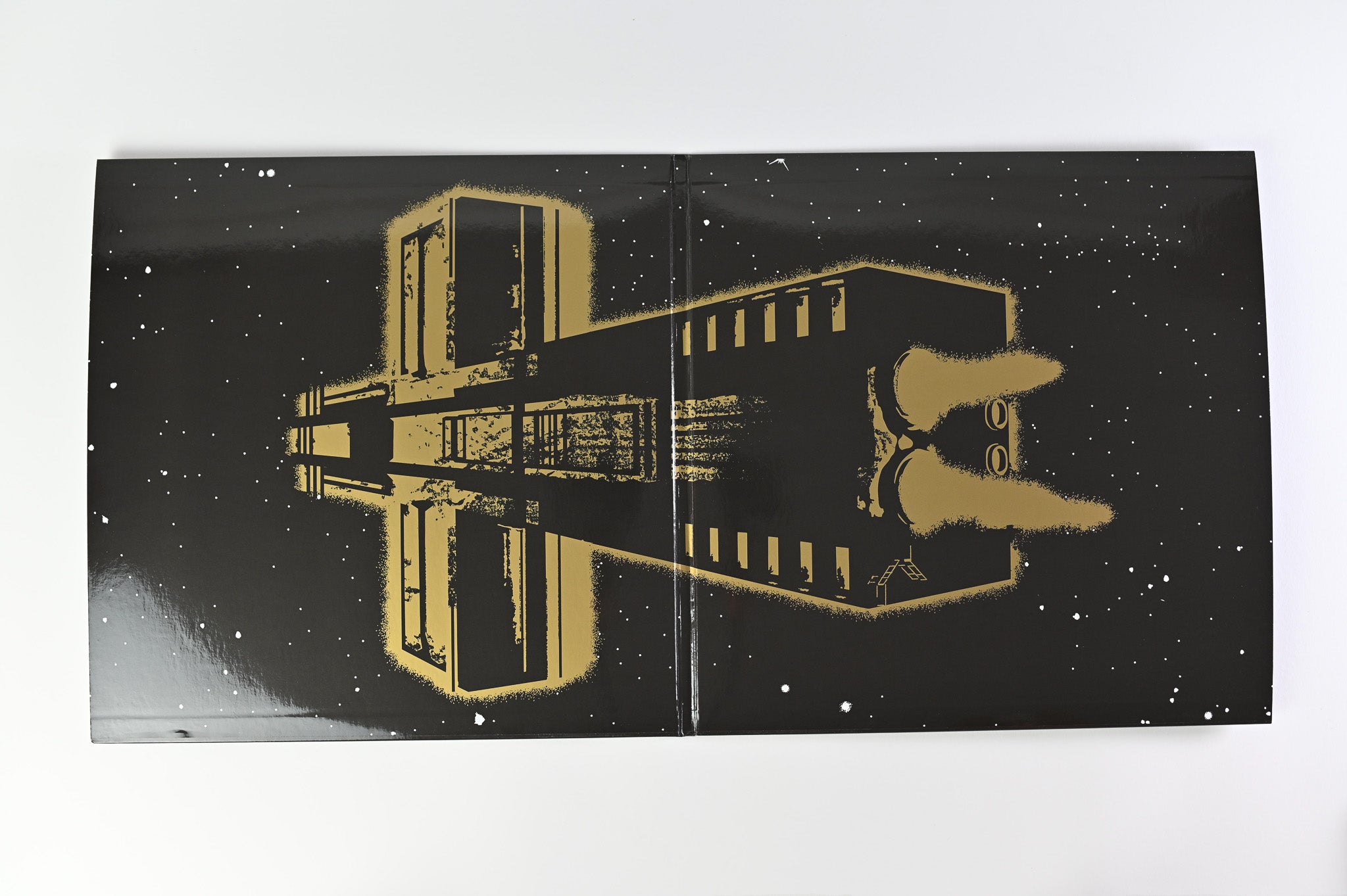 Justice - † on Ed Banger/Because Music Vinyl Me, Please Reissue Gold Nugget Vinyl