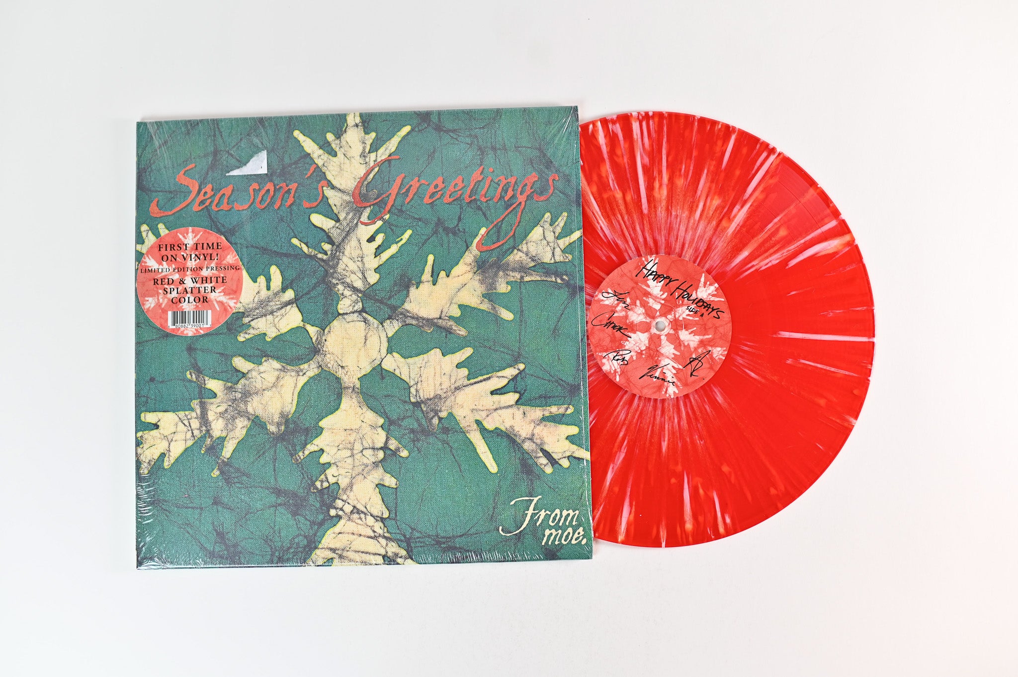 Moe. - Season's Greetings from Moe. on Fatboy Ltd Re & White Splatter Christmas Vinyl