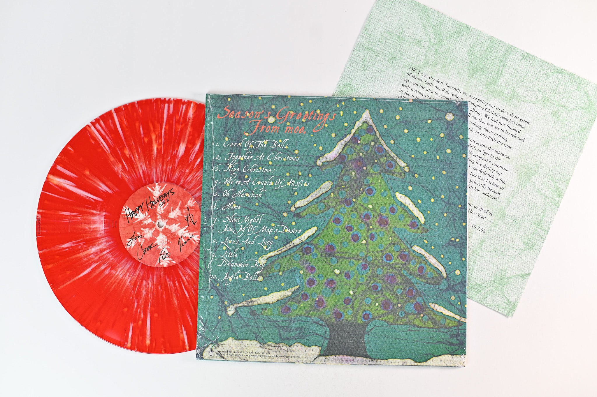 Moe. - Season's Greetings from Moe. on Fatboy Ltd Re & White Splatter Christmas Vinyl