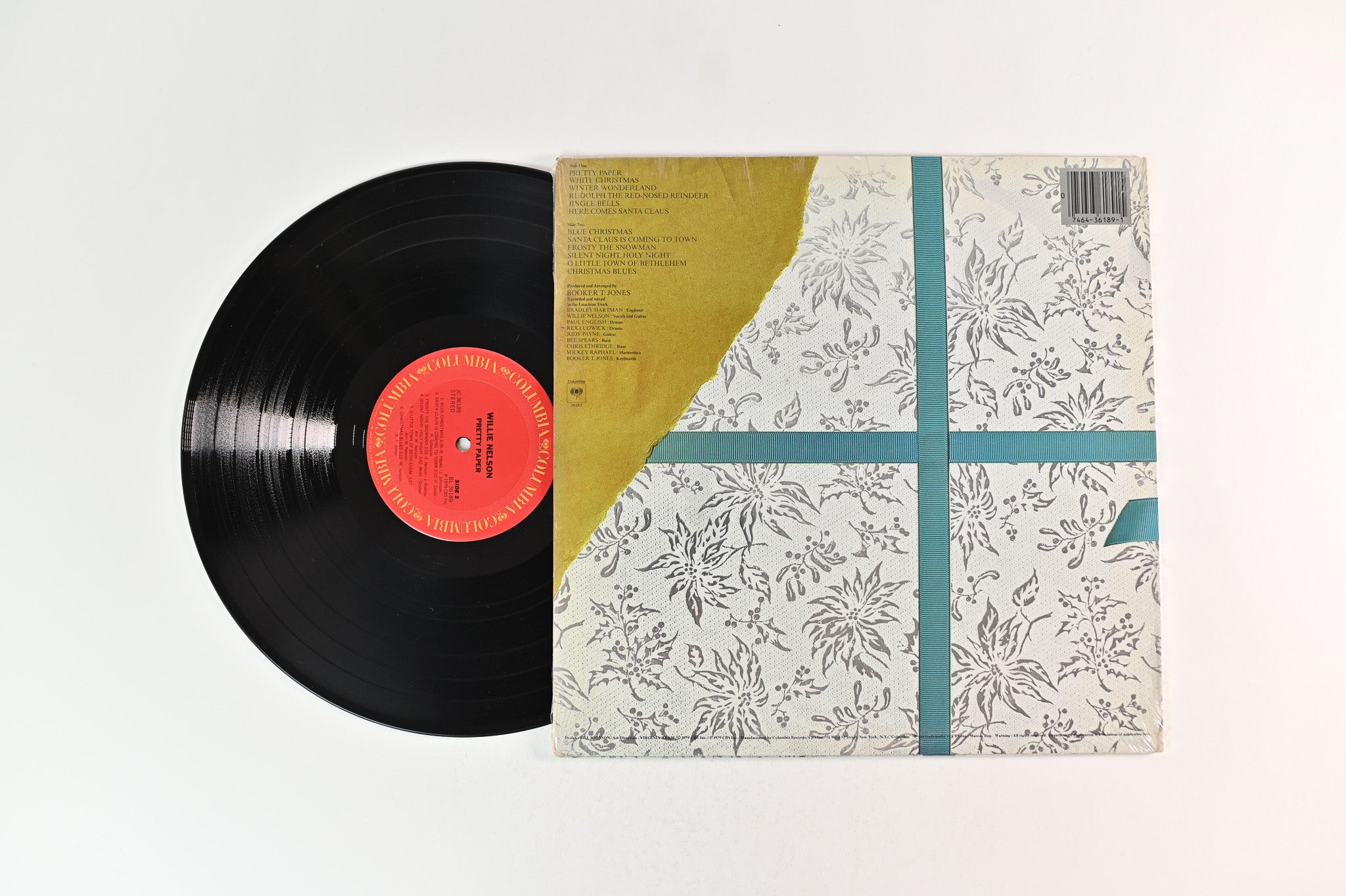 Willie Nelson - Pretty Paper on Columbia Embossed Cover