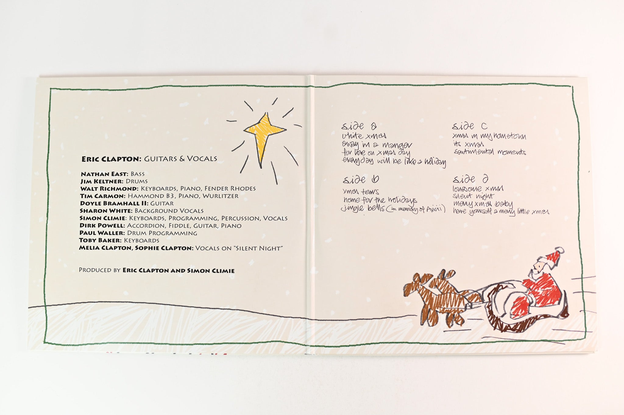 Eric Clapton - Happy Xmas on Bushbranch 45 RPM 180 Gram Red / Green Vinyl