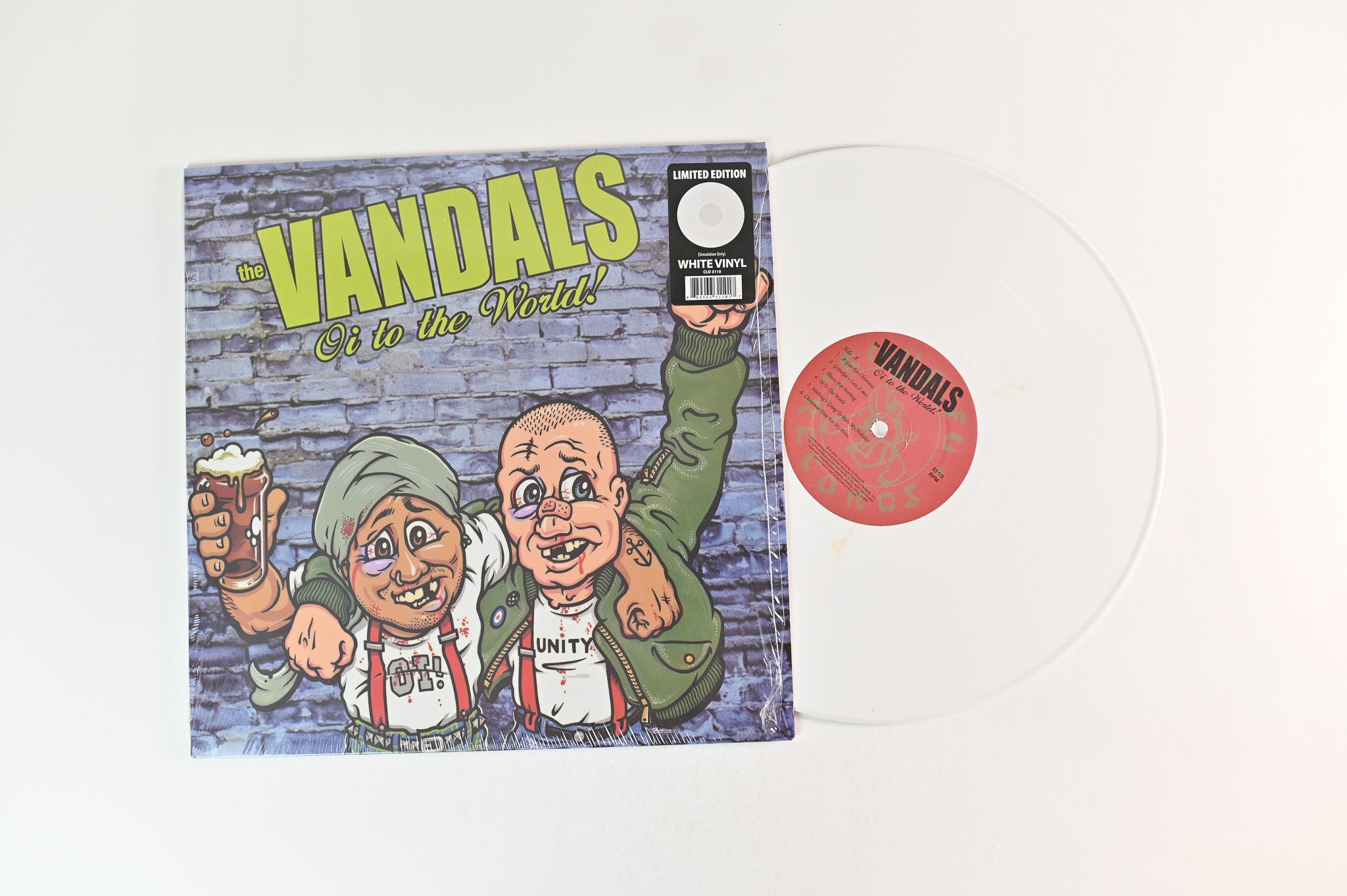 The Vandals - Oi To The World! on Kung Fu Records White Vinyl Reissue