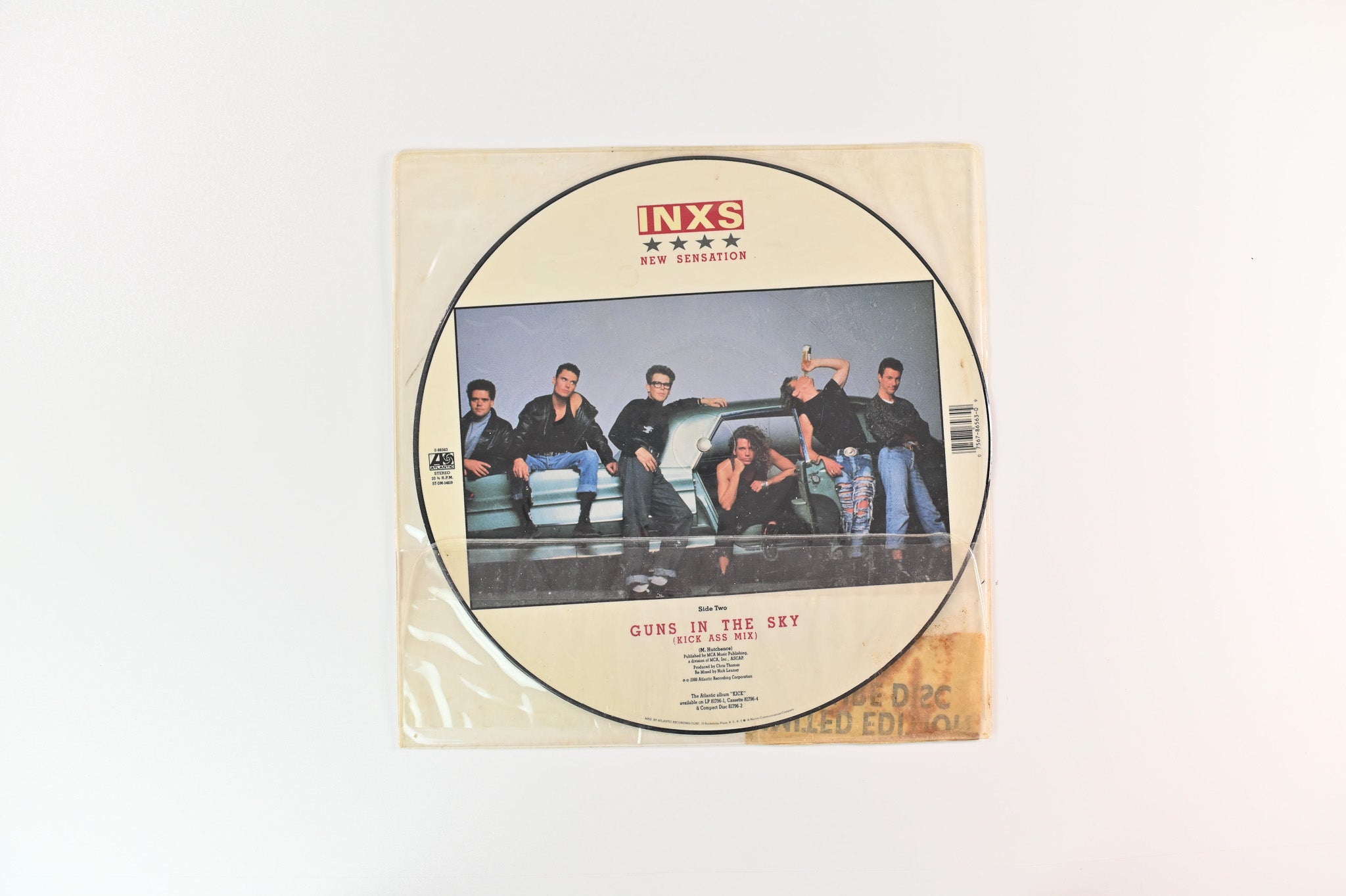 INXS - New Sensation on Atlantic - 12" Single Picture Disc