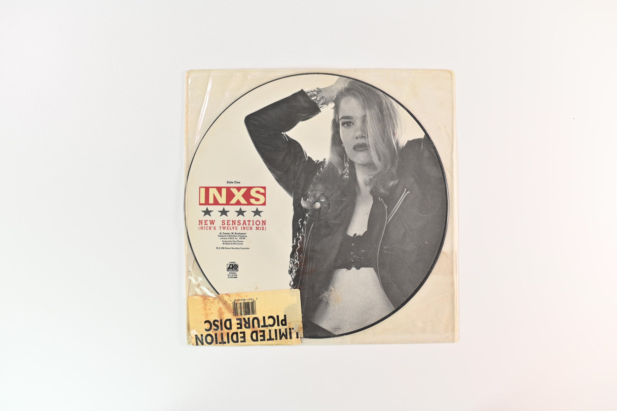INXS - New Sensation on Atlantic - 12" Single Picture Disc