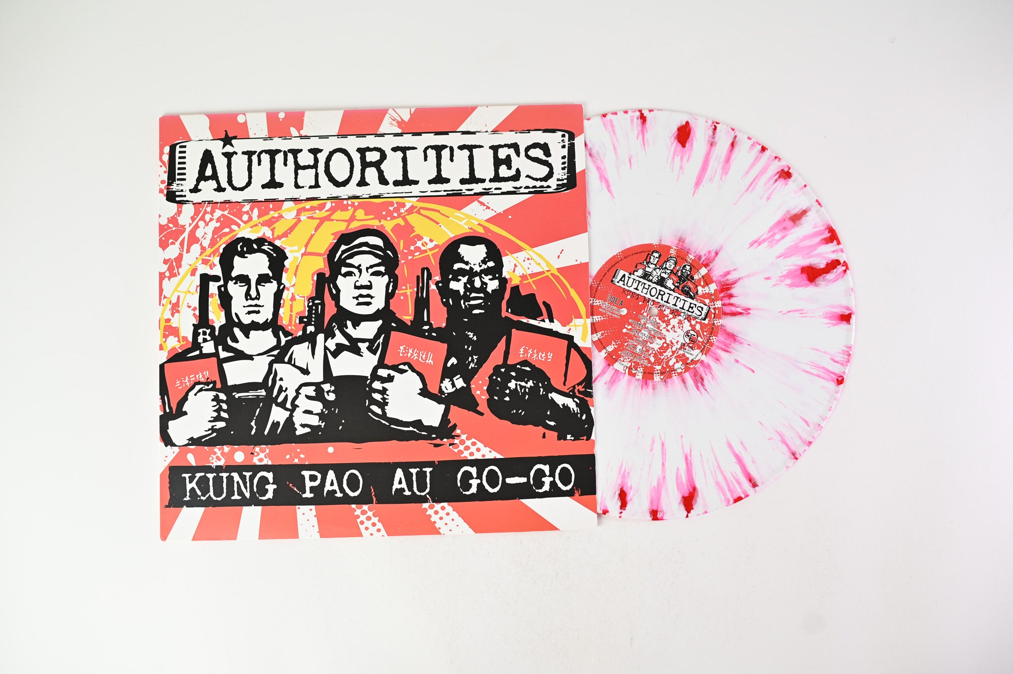 The Authorities - Kung Pao Au Go-Go on Get Hip Recordings - Splatter Vinyl