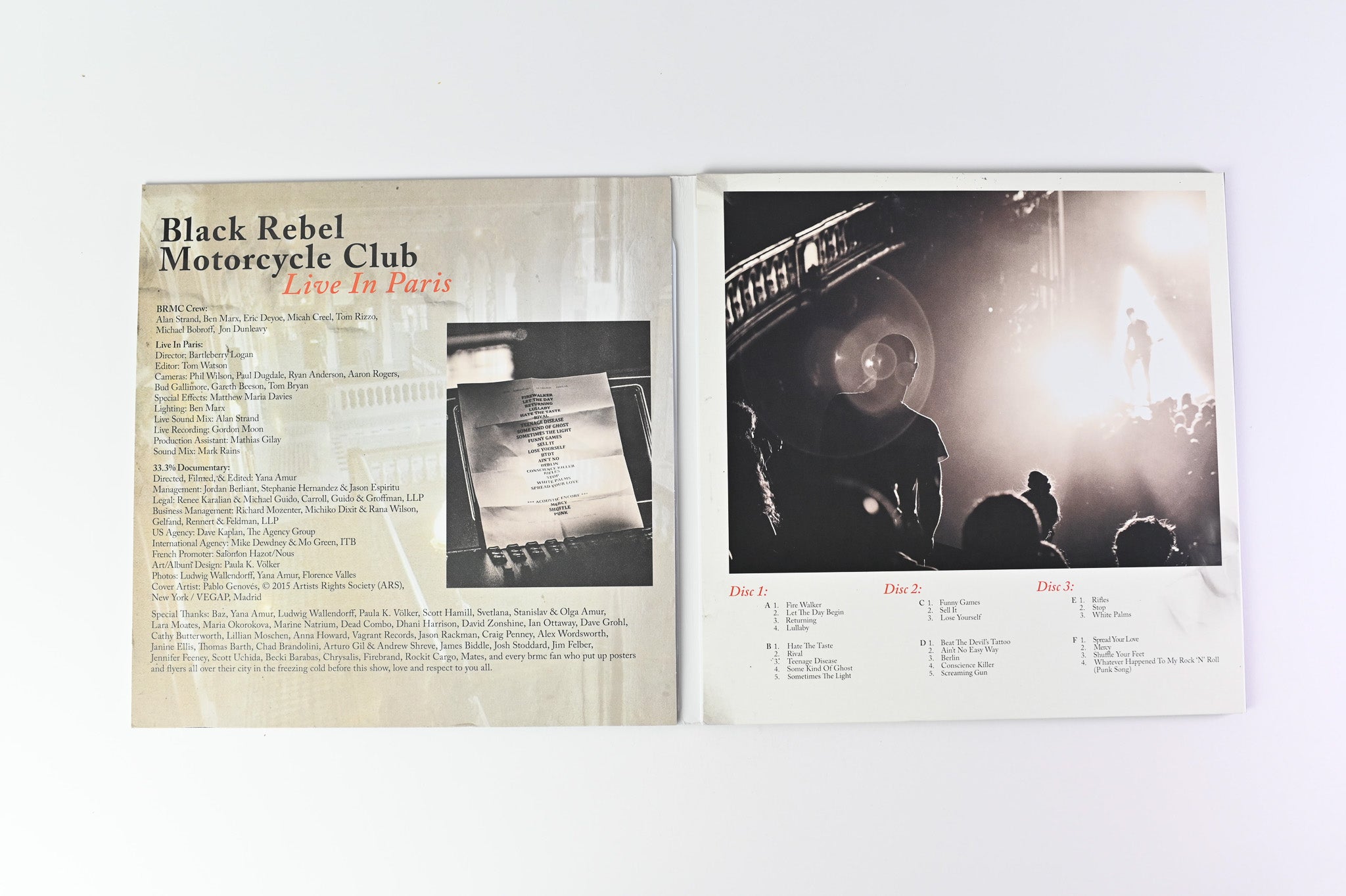 Black Rebel Motorcycle Club - Live In Paris on Abstract Dragon