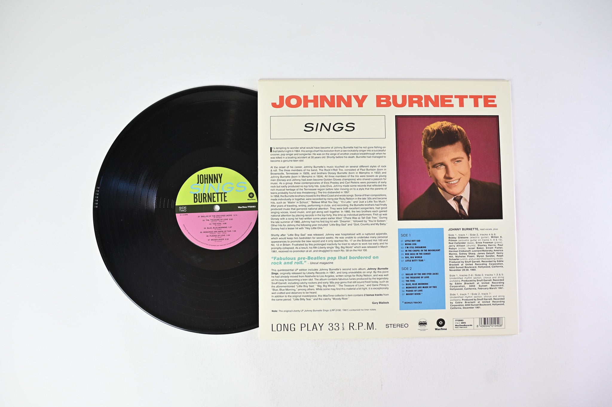 Johnny Burnette - Sings on WaxTime