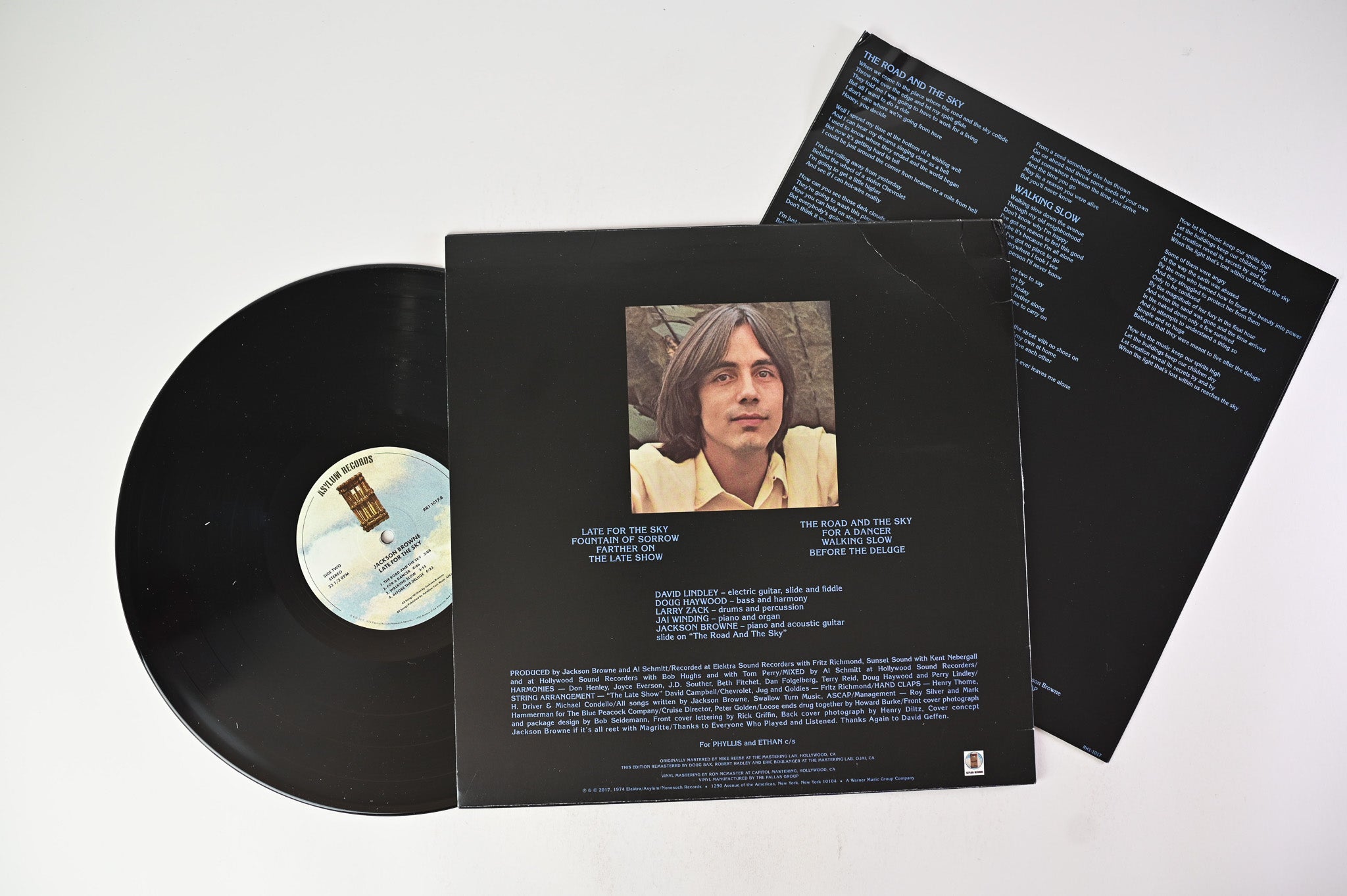 Jackson Browne - Late For The Sky on Asylum Records