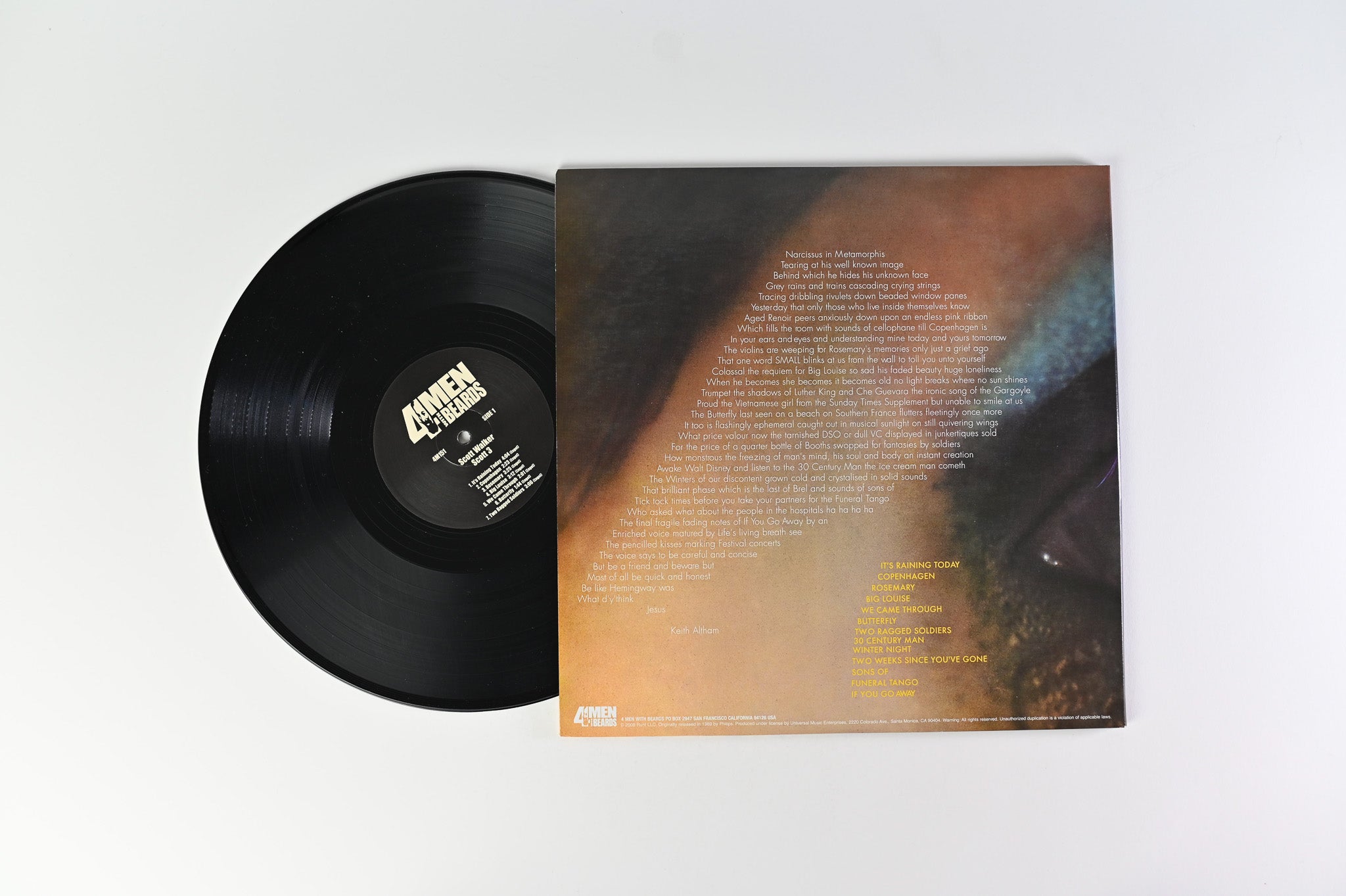Scott Walker - Scott 3 on 4 Men With Beards Reissue