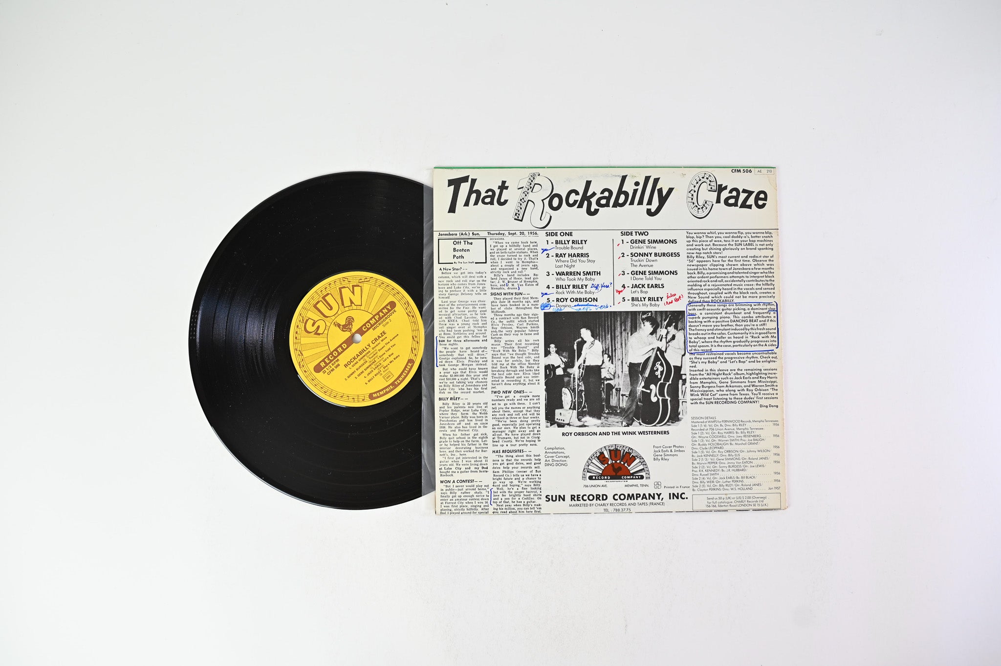 Various - Rockabilly Craze! on Sun / Charly - 10" Vinyl