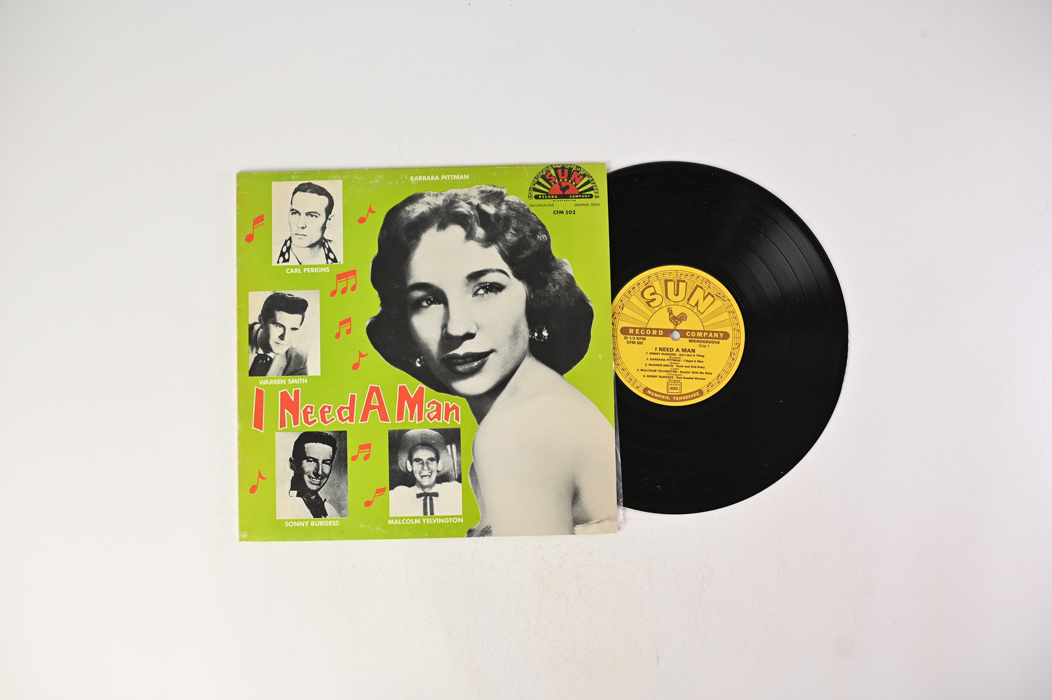 Various - I Need A Man on Sun / Charly - 10" Vinyl