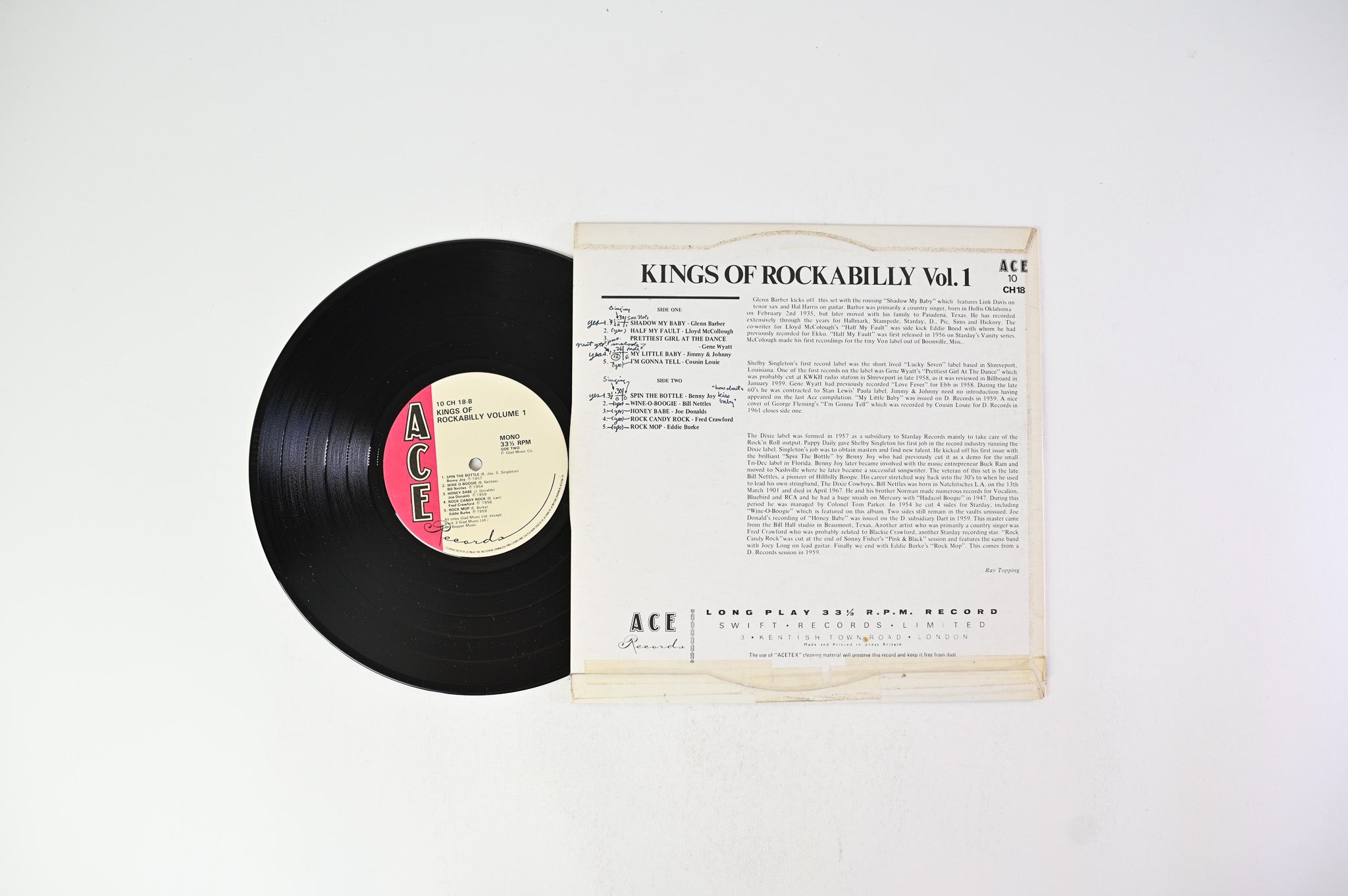 Various - Kings Of Rockabilly - Volume One on Ace - 10" Vinyl