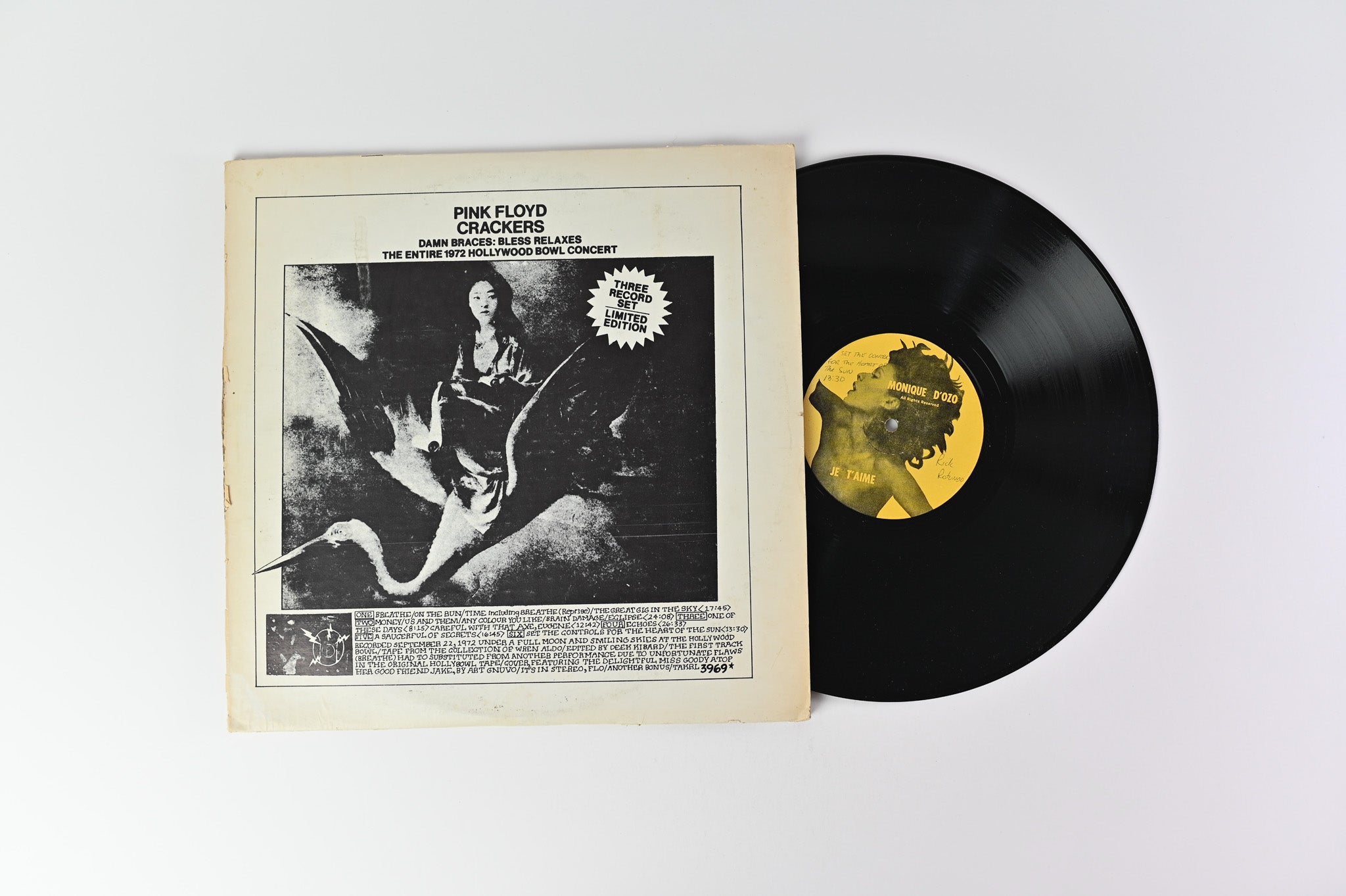 Pink Floyd - Crackers The Entire 1972 Hollywood Bowl Concert Unofficial Pressing