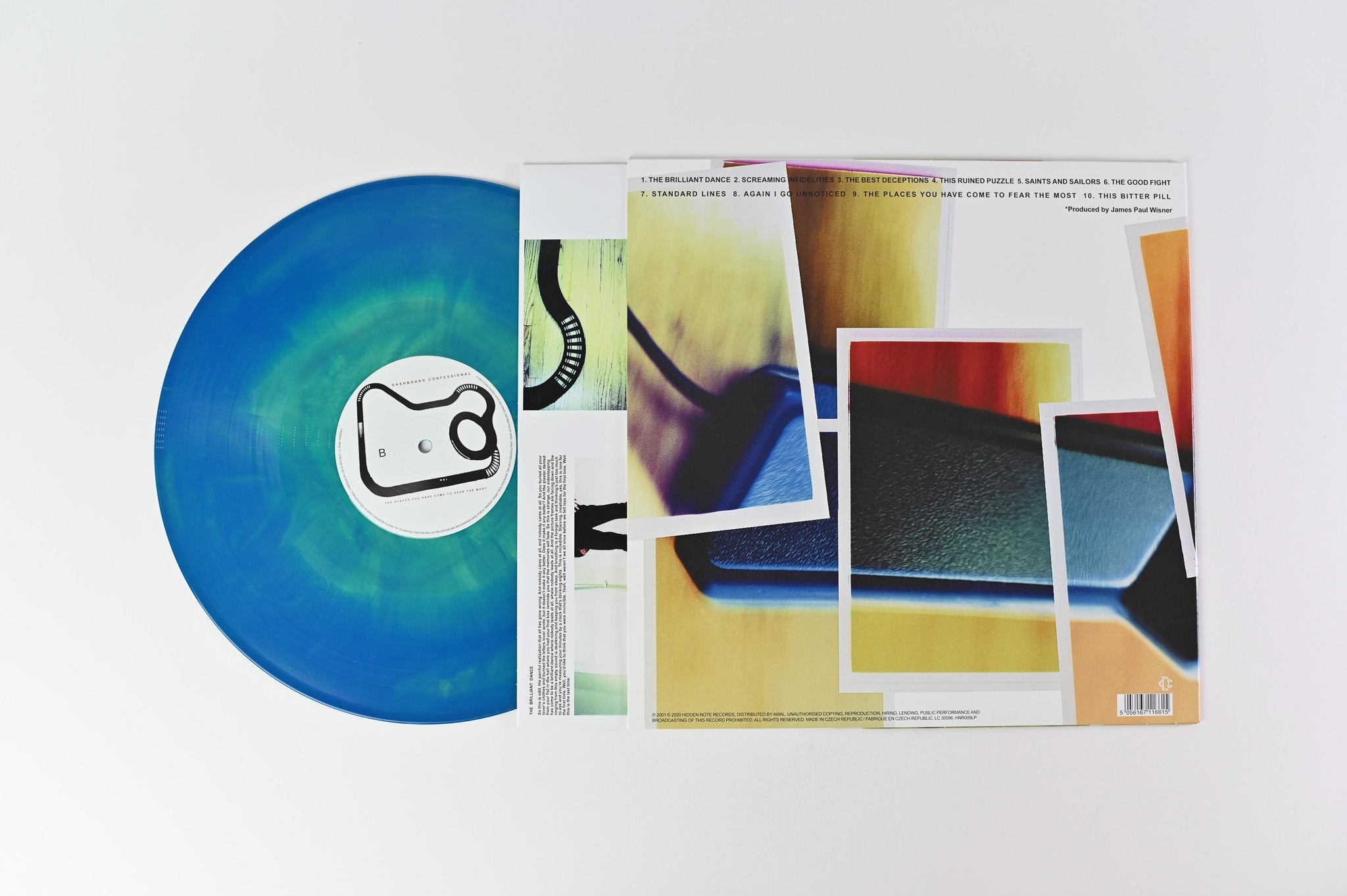 Dashboard Confessional - The Places You Have Come To Fear The Most on Hidden Note Ltd Blue Galaxy Reissue