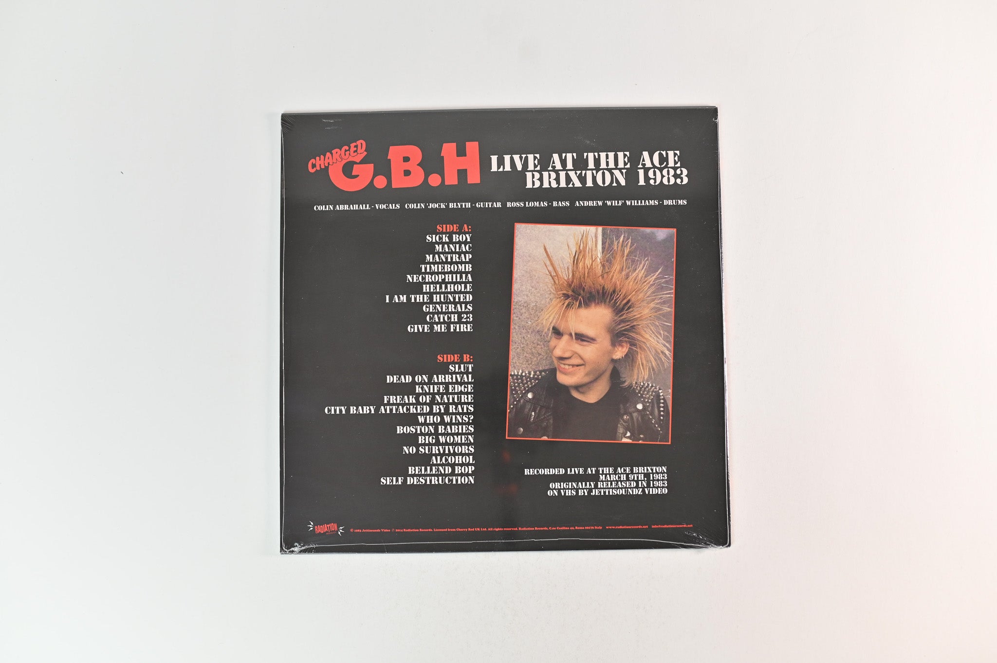 G.B.H. - Live At The Ace Brixton 1983 on Radiation Reissues Sealed