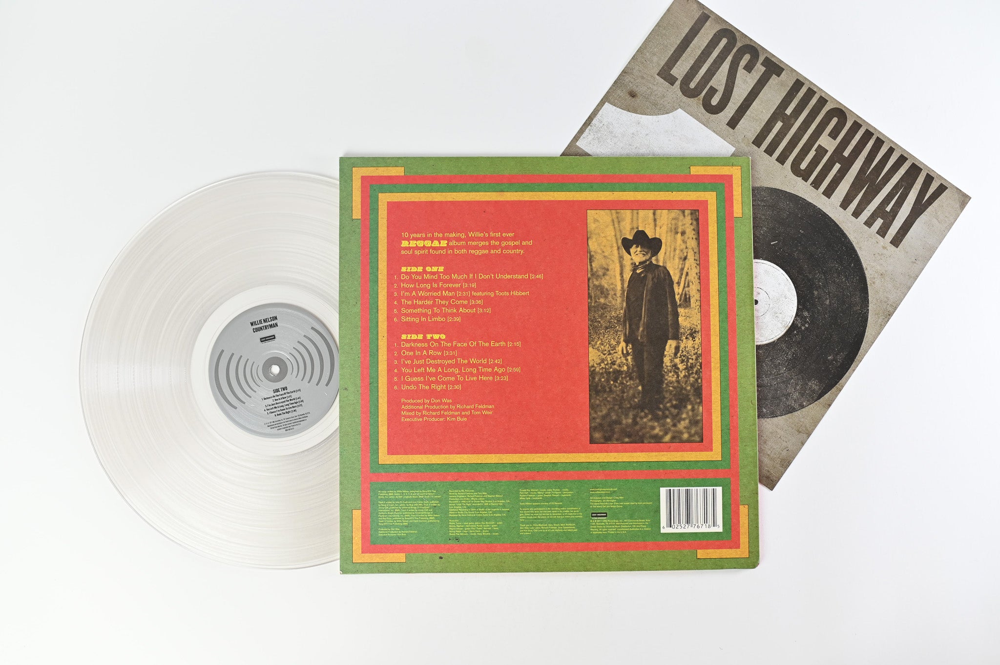 Willie Nelson - Countryman on Lost Highway Clear Vinyl