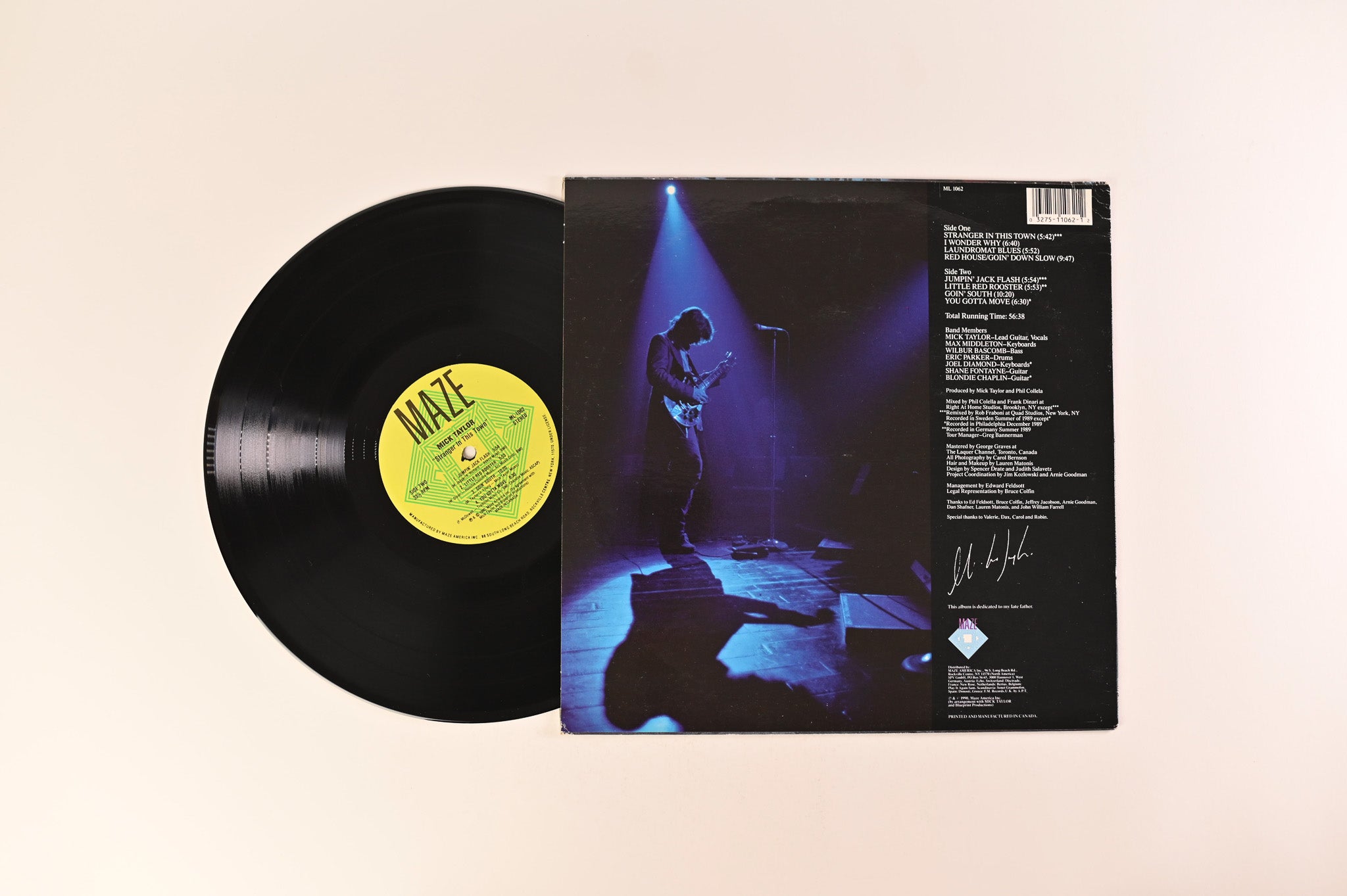 Mick Taylor - Stranger In This Town on Maze Canada Press