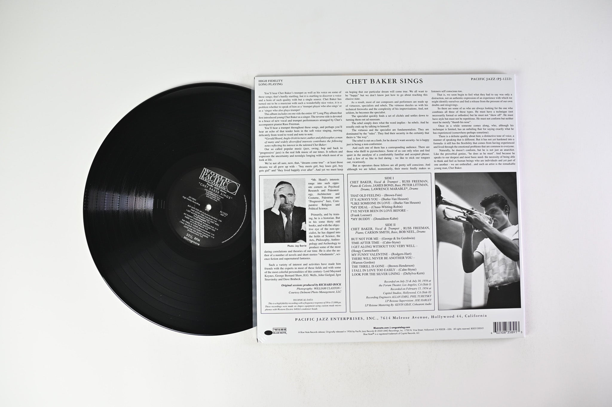 Chet Baker - Chet Baker Sings Mono Reissue on Blue Note Tone Poet Series