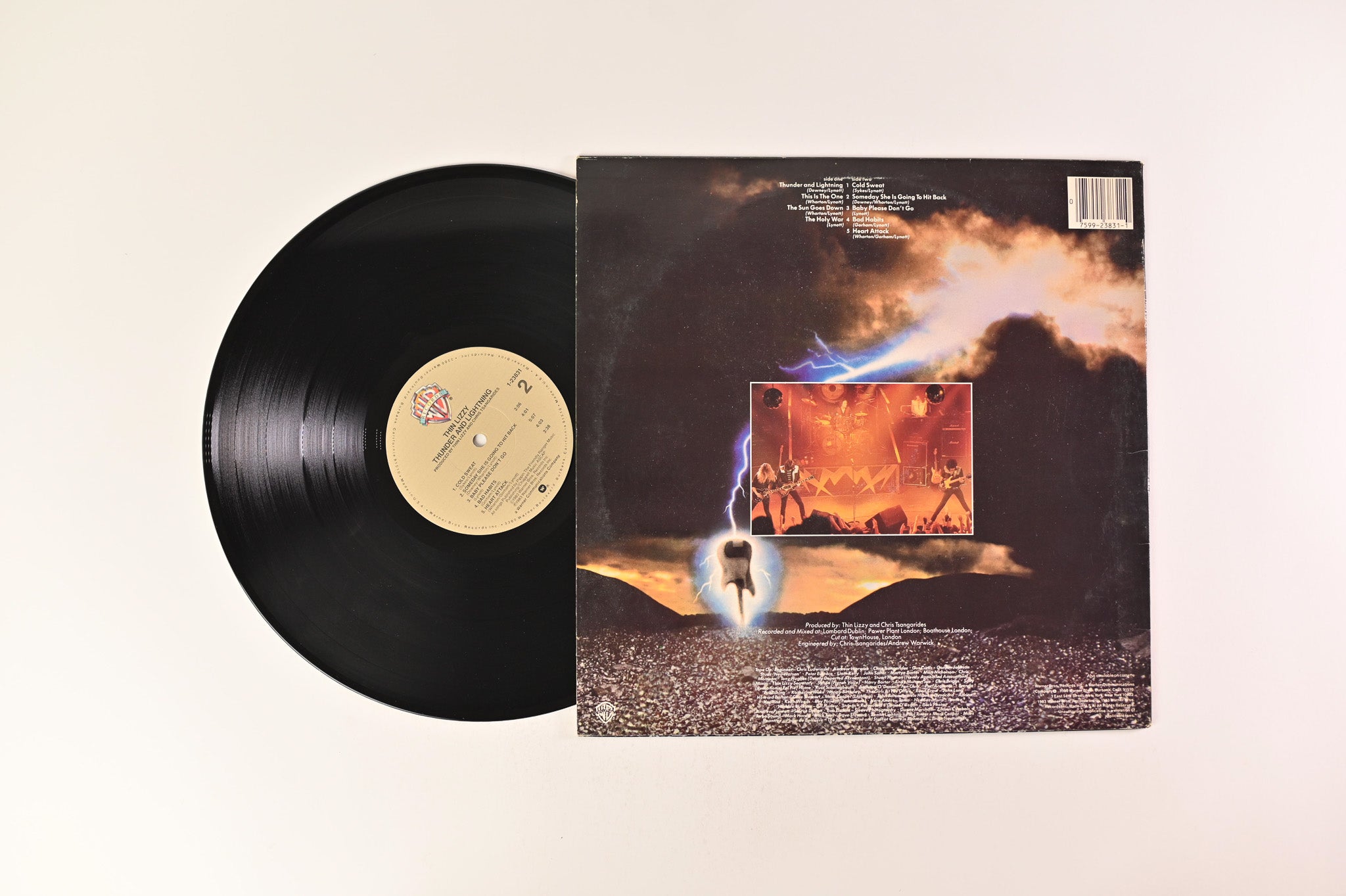 Thin Lizzy - Thunder And Lightning on Warner Bros. Records
