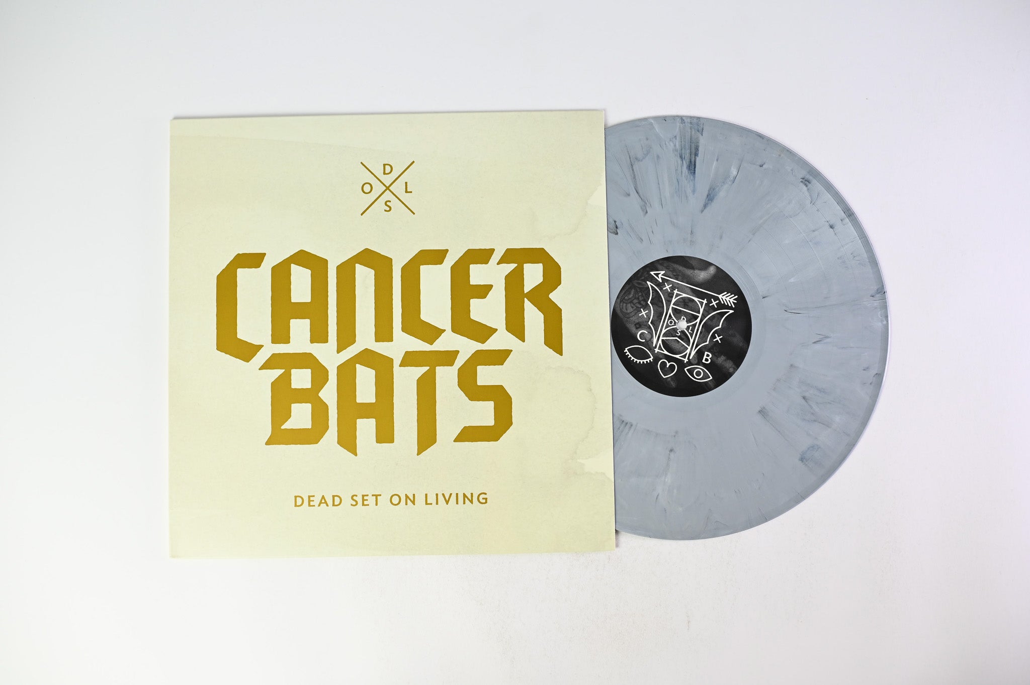 Cancer Bats - Dead Set On Living on Distort Entertainment Grey Marble Vinyl