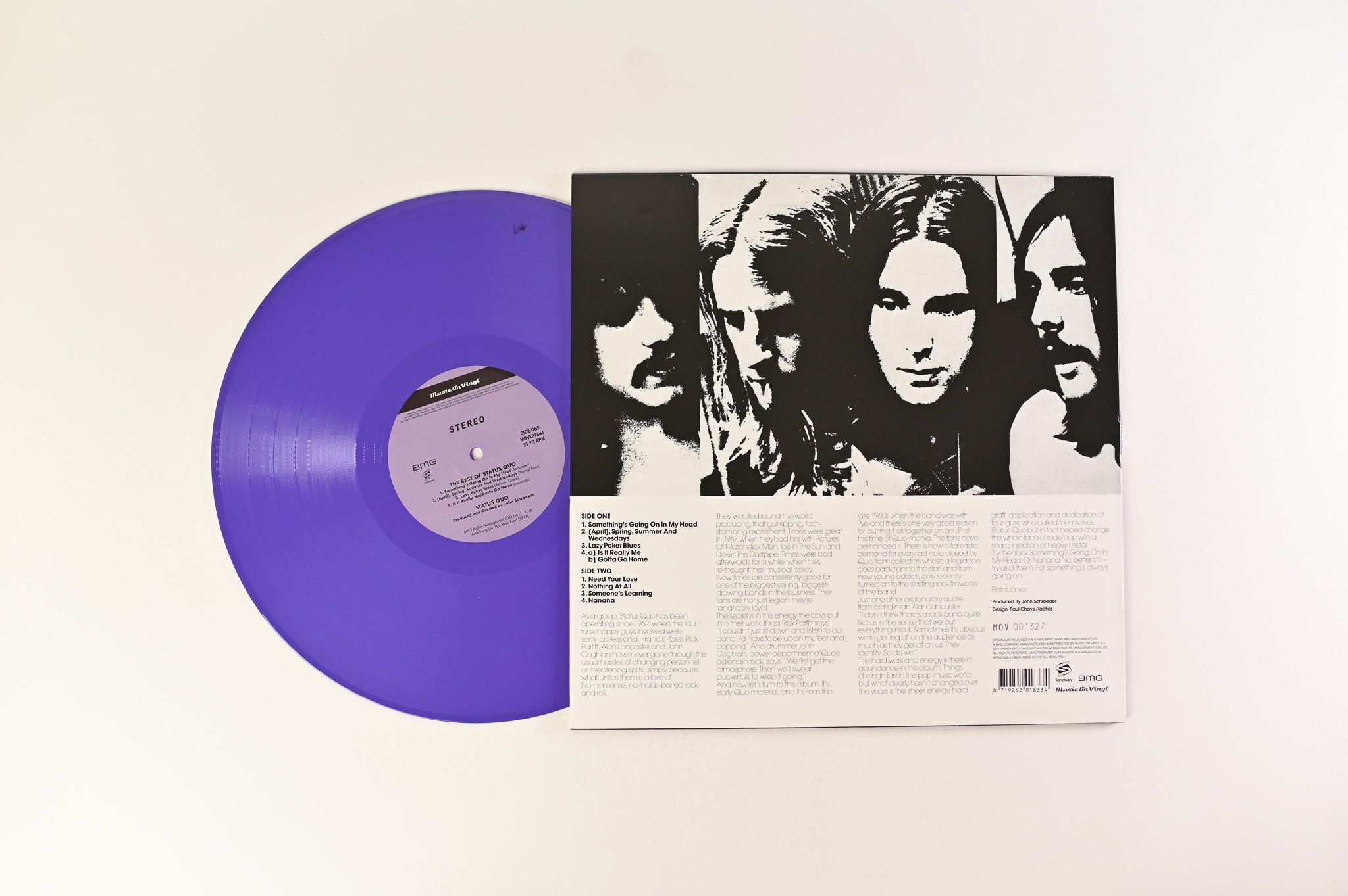 Status Quo - The Rest Of Status Quo on Music on Vinyl Ltd Numbered RSD 2021 Purple Reissue