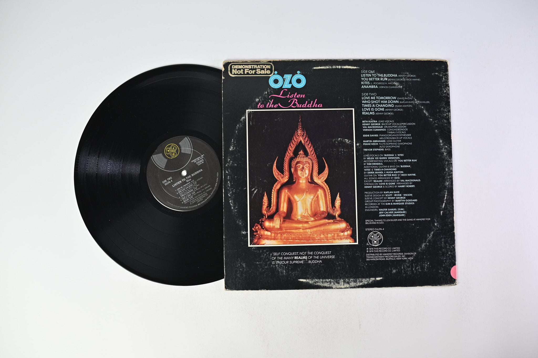 Ozo - Listen To The Buddha on DJM Records Promo