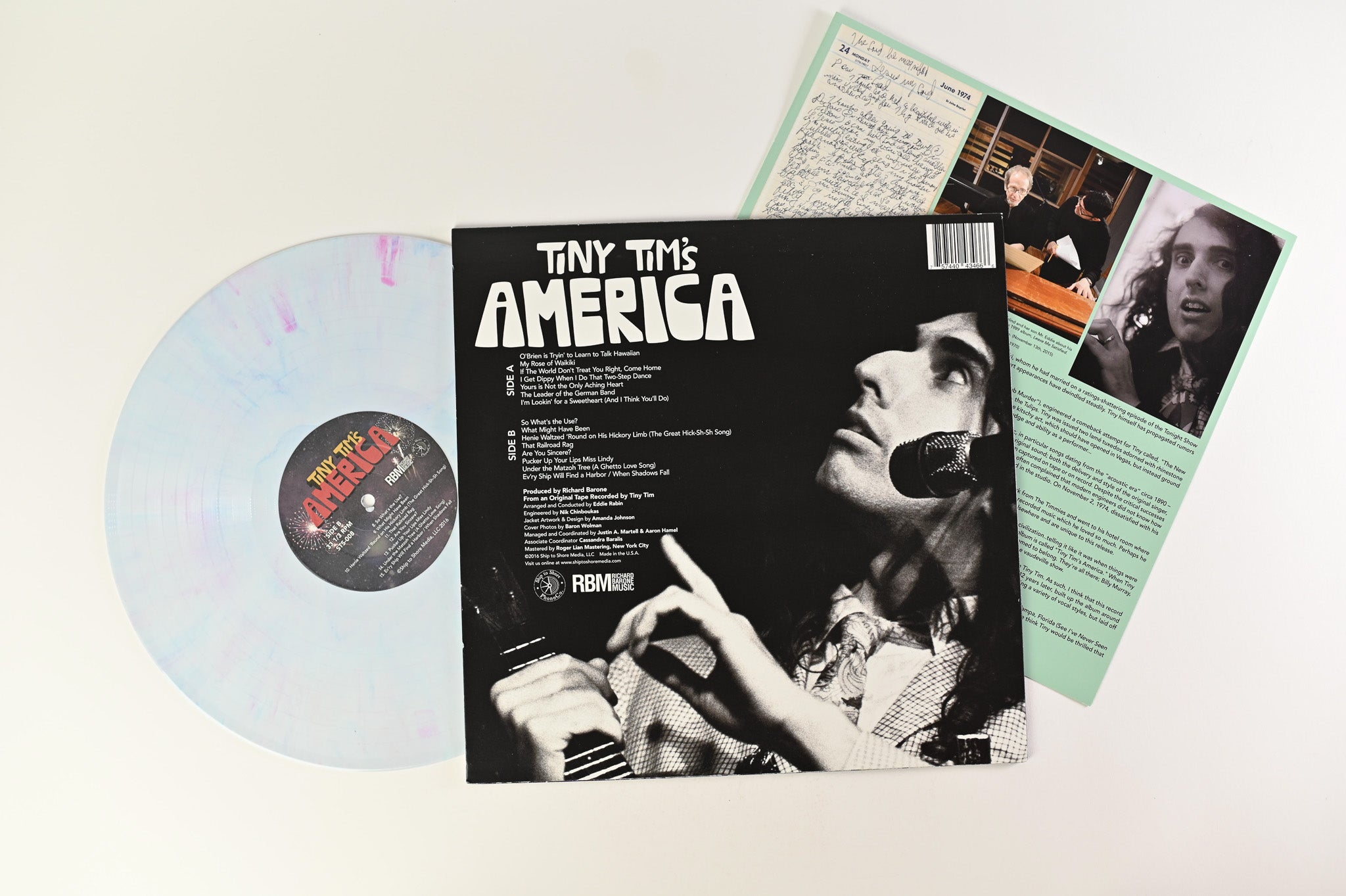 Tiny Tim - Tiny Tim's America on Ship to Shore Ltd Red White & Blue