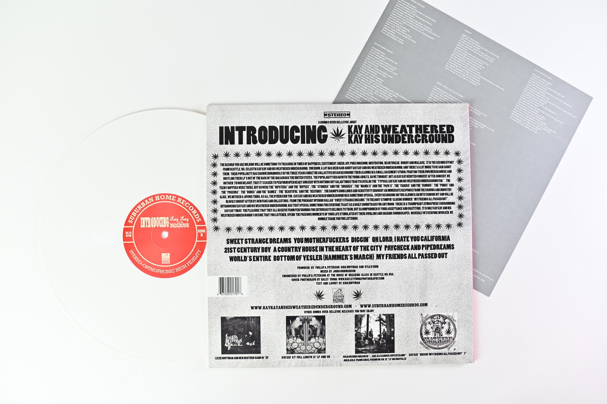 Kay Kay And His Weathered Underground - Introducing on Bombs Over Bellevue - White Vinyl