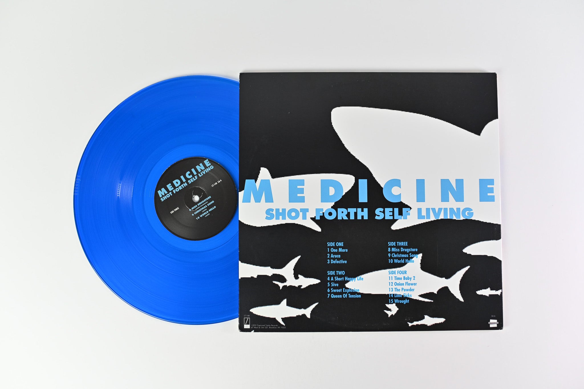Medicine - Shot Forth Self Living on Creation Rare Blue Vinyl Pressing