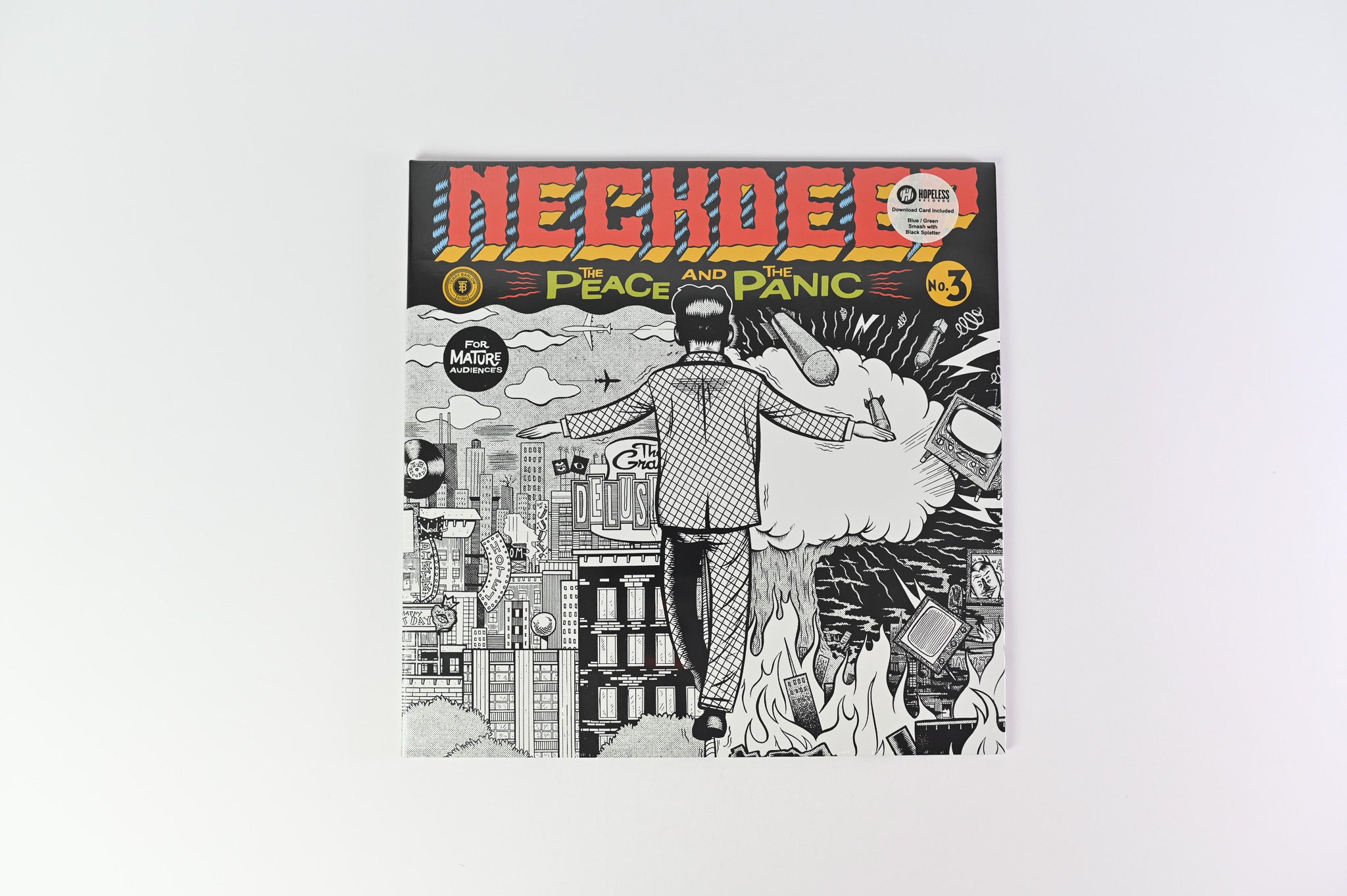 Neck Deep - The Peace and The Panic on Hopeless Blue/Green Smash with Black Splatter Sealed