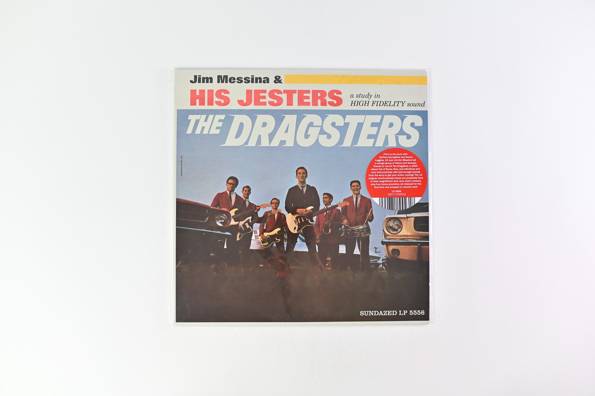 Jim Messina & His Jesters - The Dragsters on Sundazed Music - Blue Vinyl