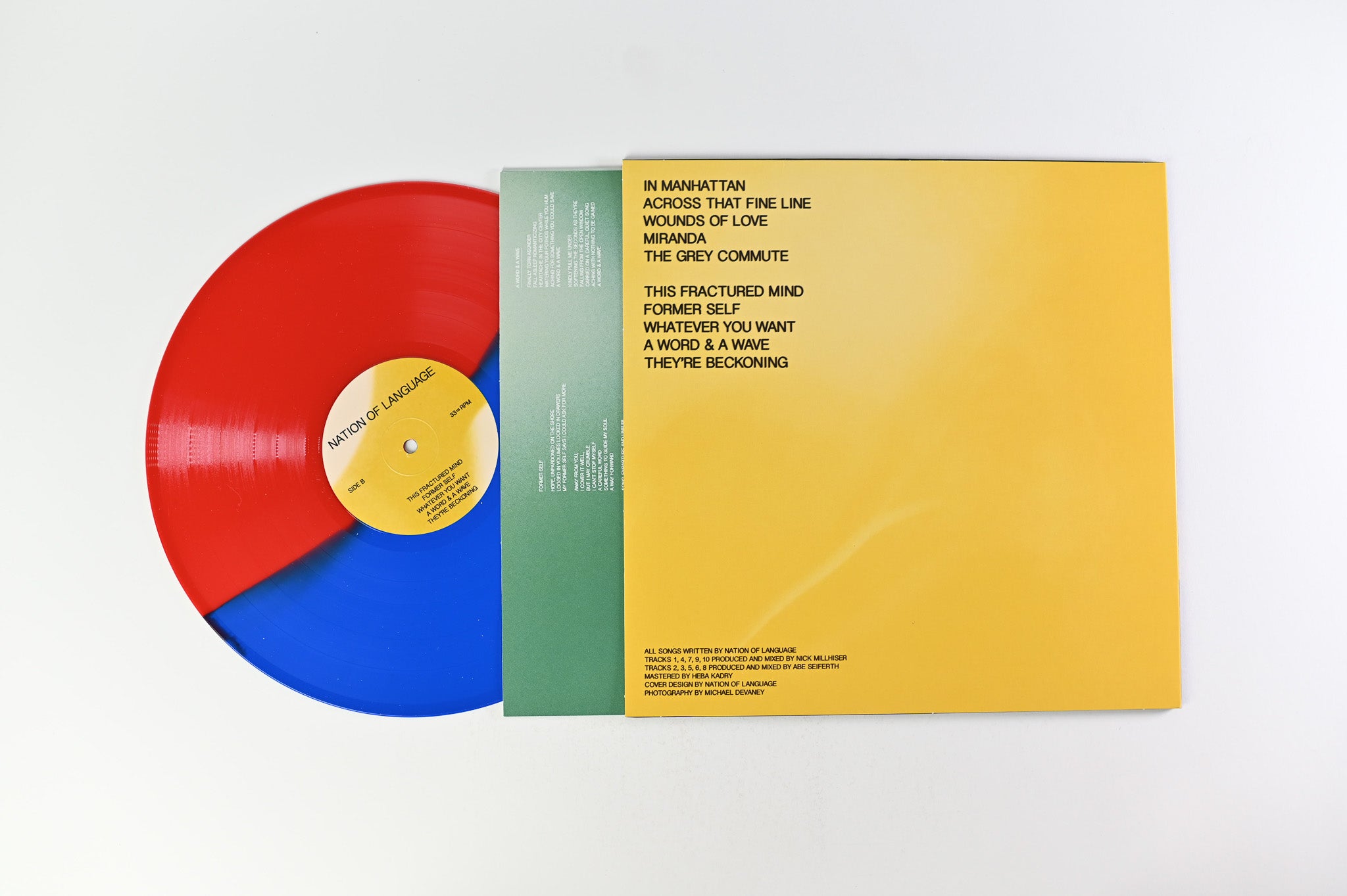 Nation Of Language - A Way Forward - Red/Blue Split Vinyl