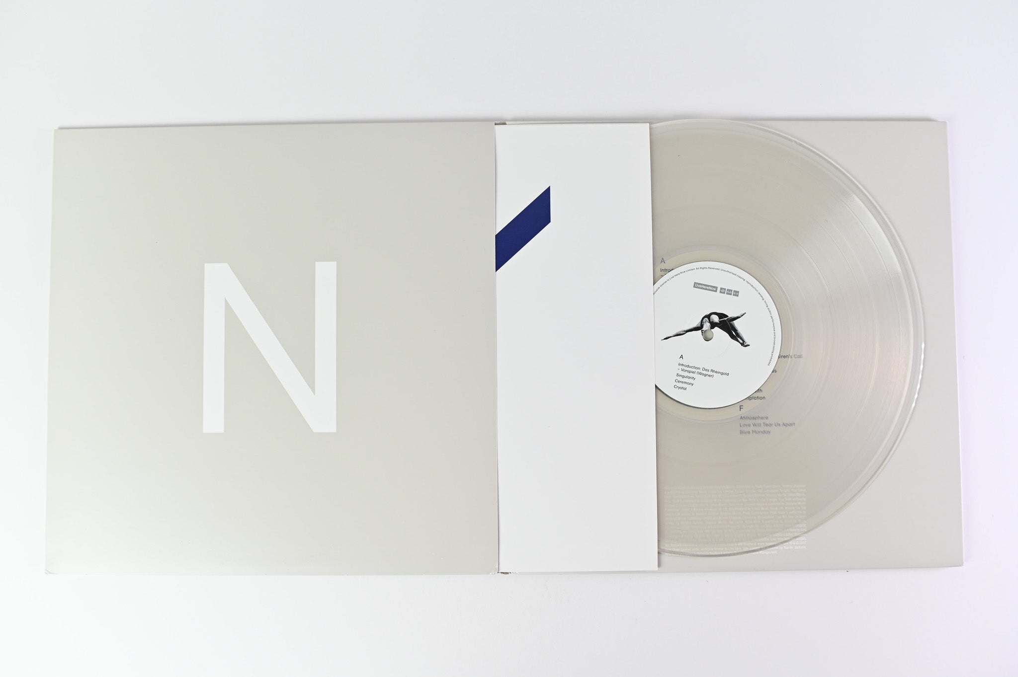 New Order - NOMC15 on Live Here Now Ltd Clear Vinyl