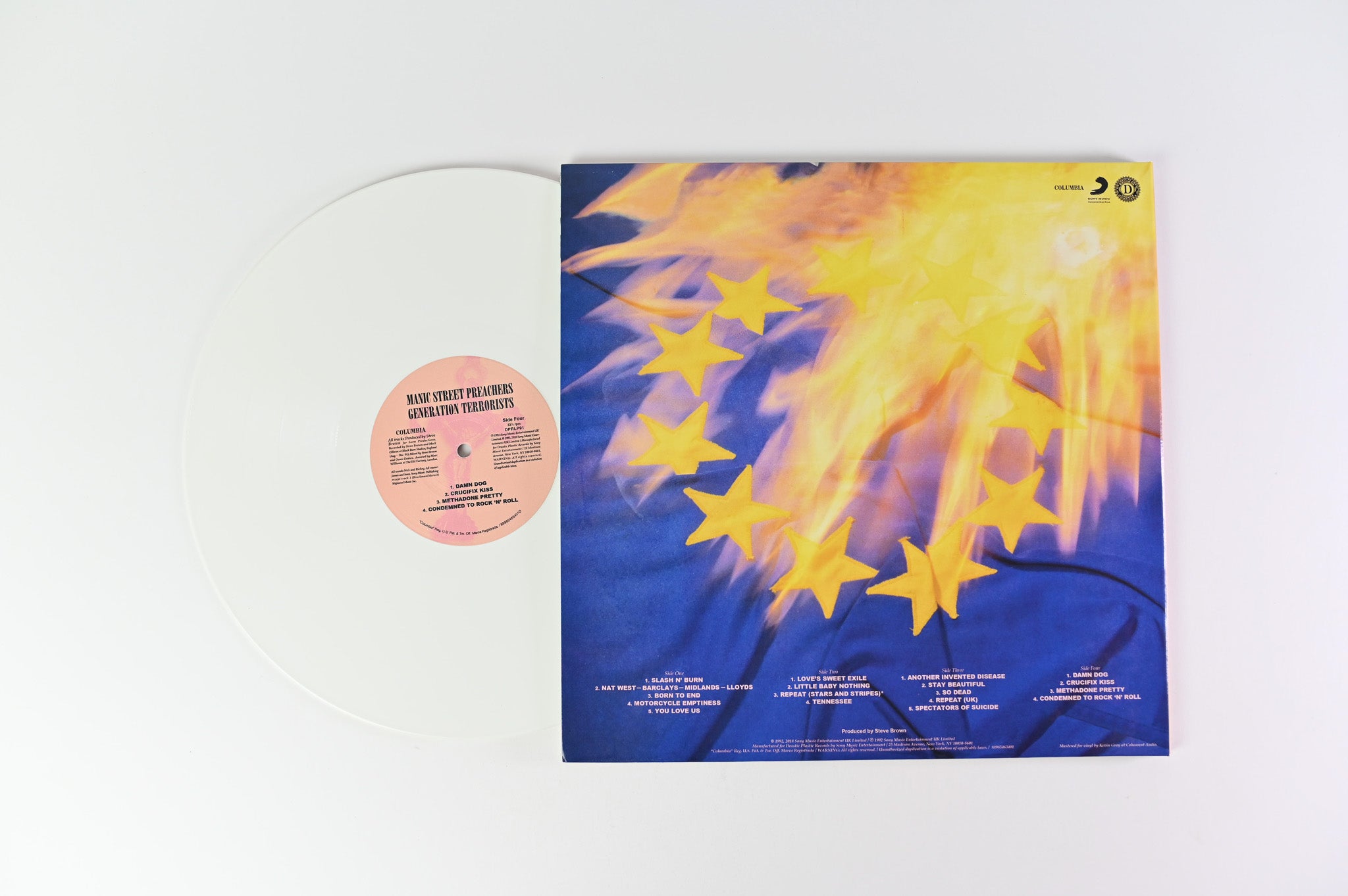 Manic Street Preachers - Generation Terrorists on Drastic Plastic Ltd White Reissue