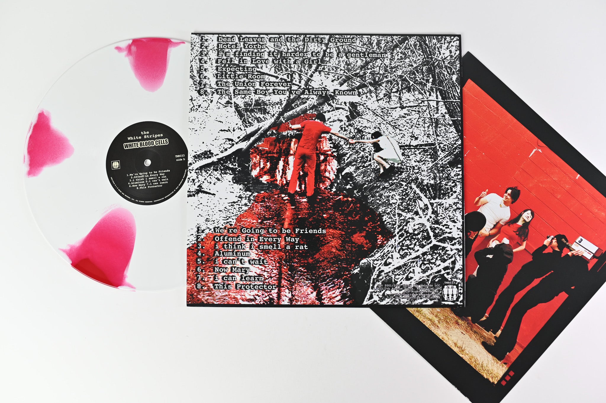 The White Stripes - White Blood Cells on Third Man Ltd Red & White Pinwheel Reissue