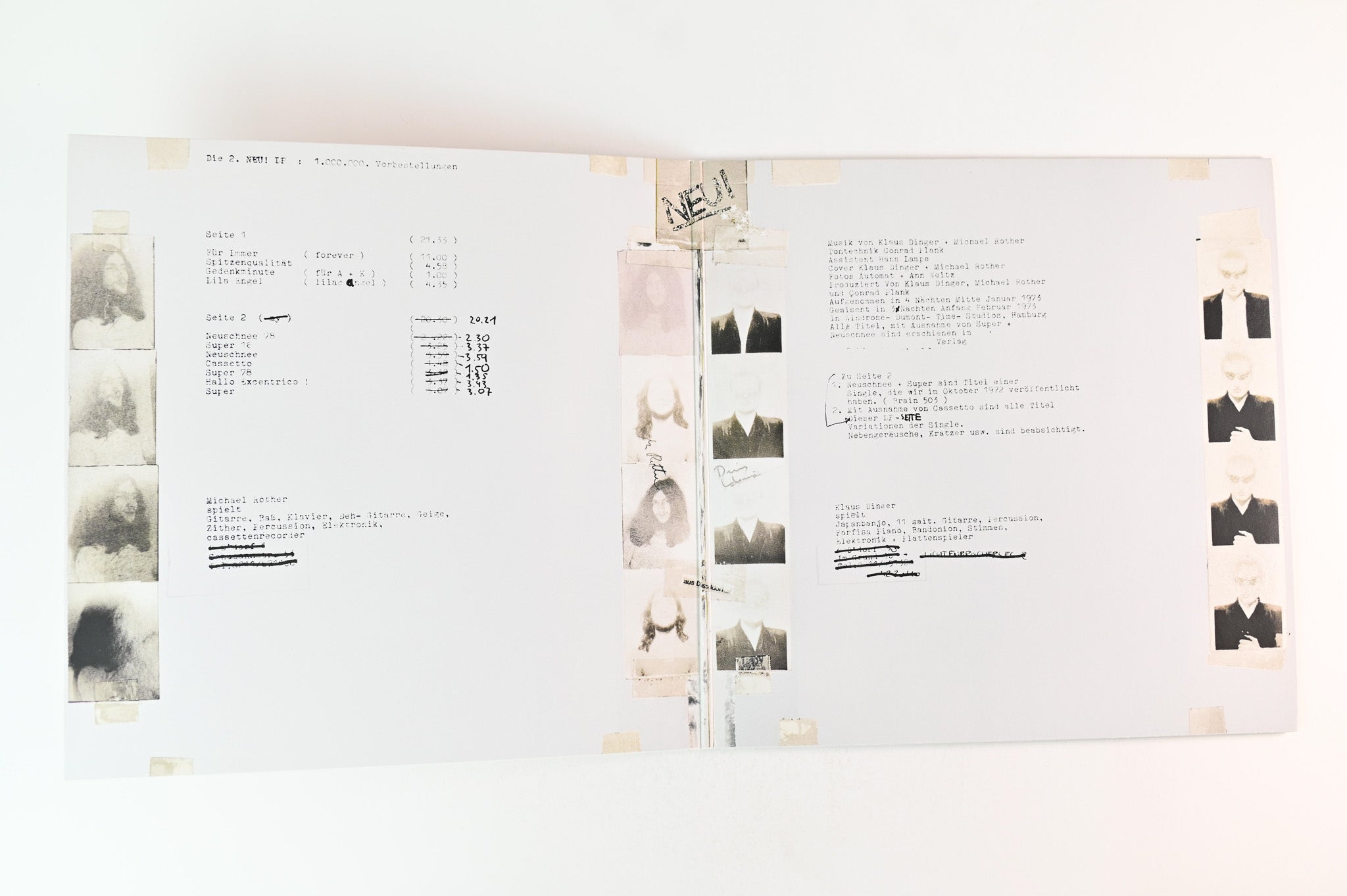 Neu! - 50! Box Set on Gronland Records on White and Black Vinyl