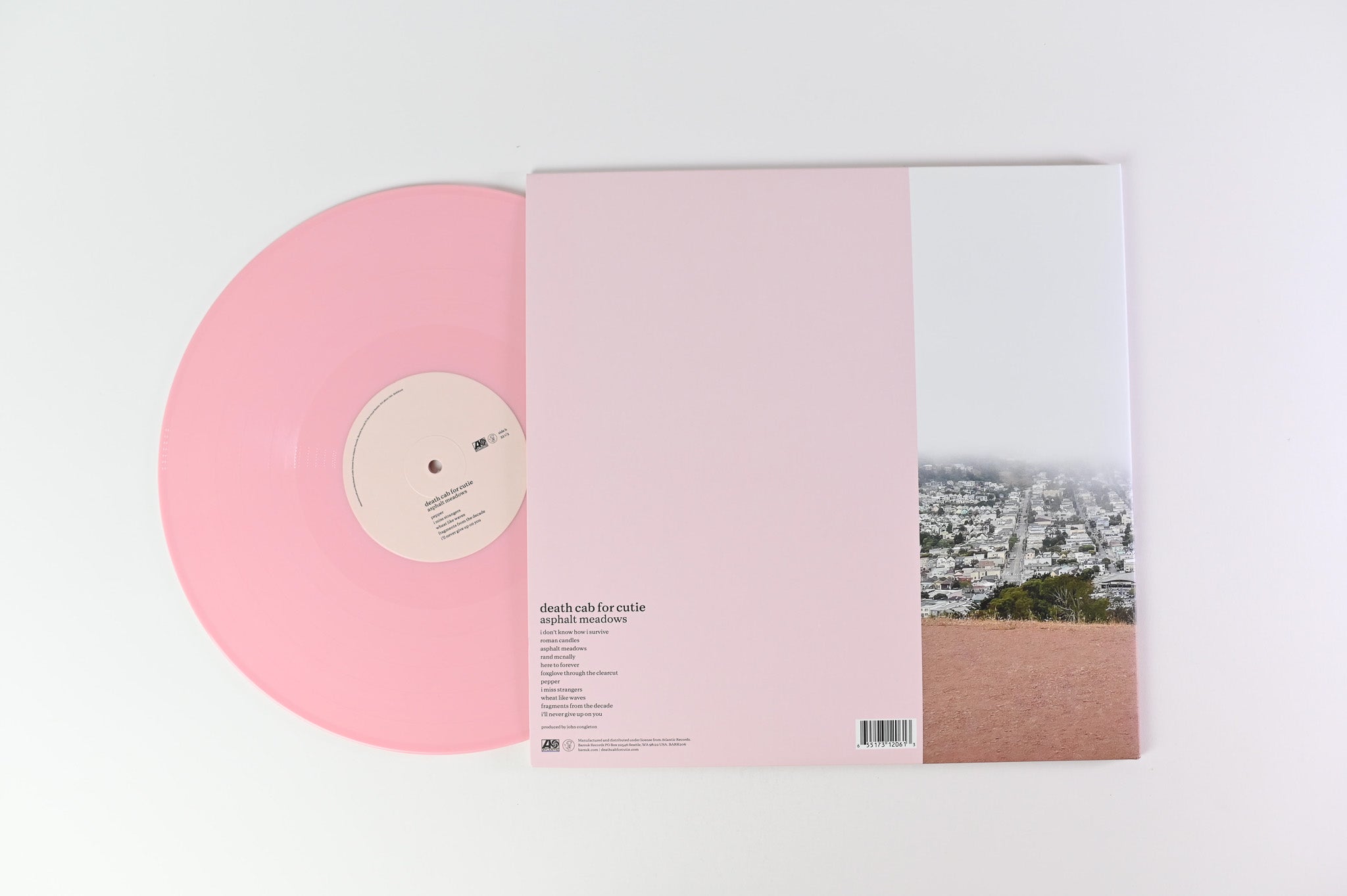 Death Cab For Cutie - Asphalt Meadows on Atlantic Pink Vinyl