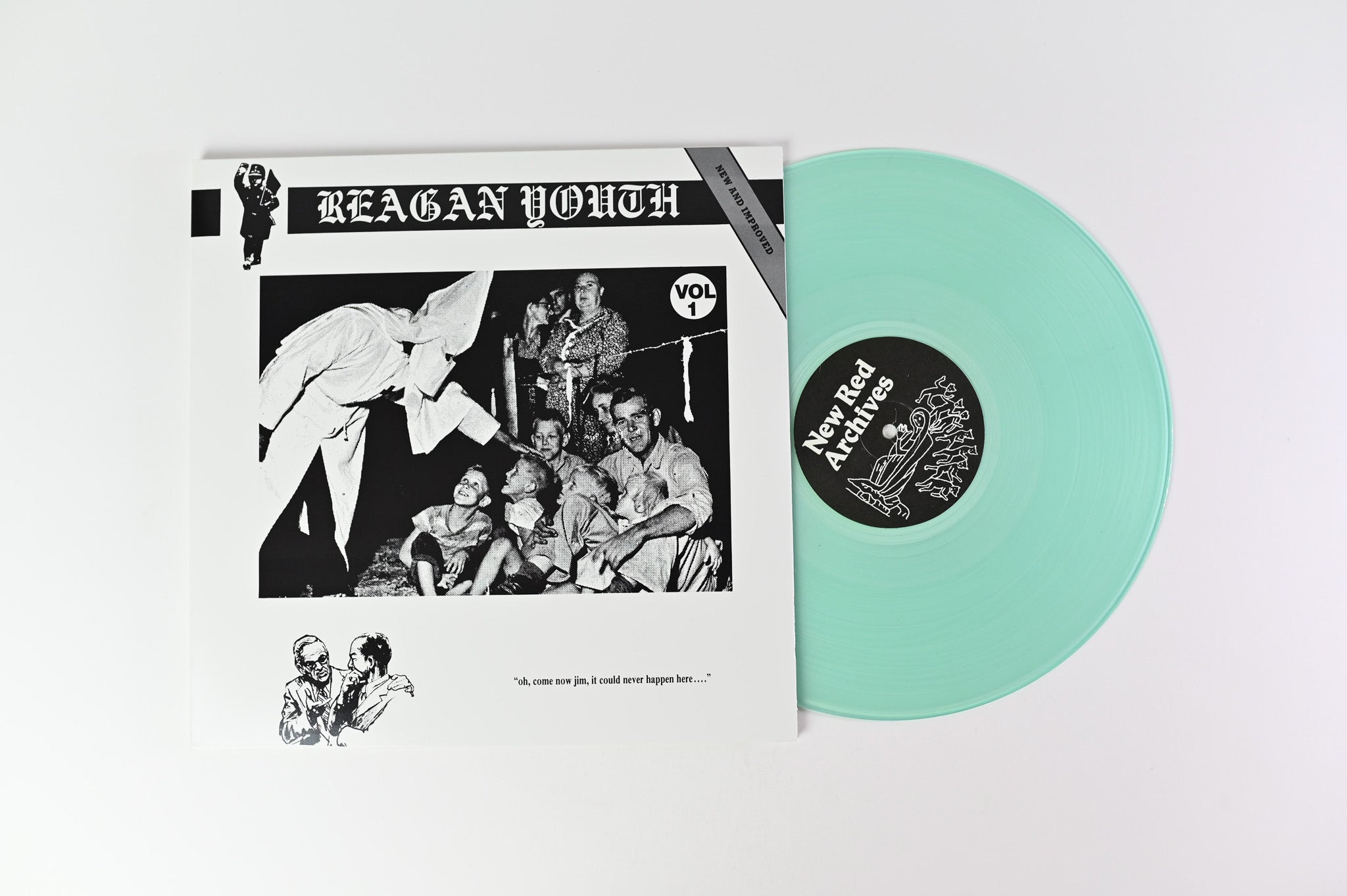 Reagan Youth - Vol. 1 on New Red Archives Clear Green Ltd Reissue