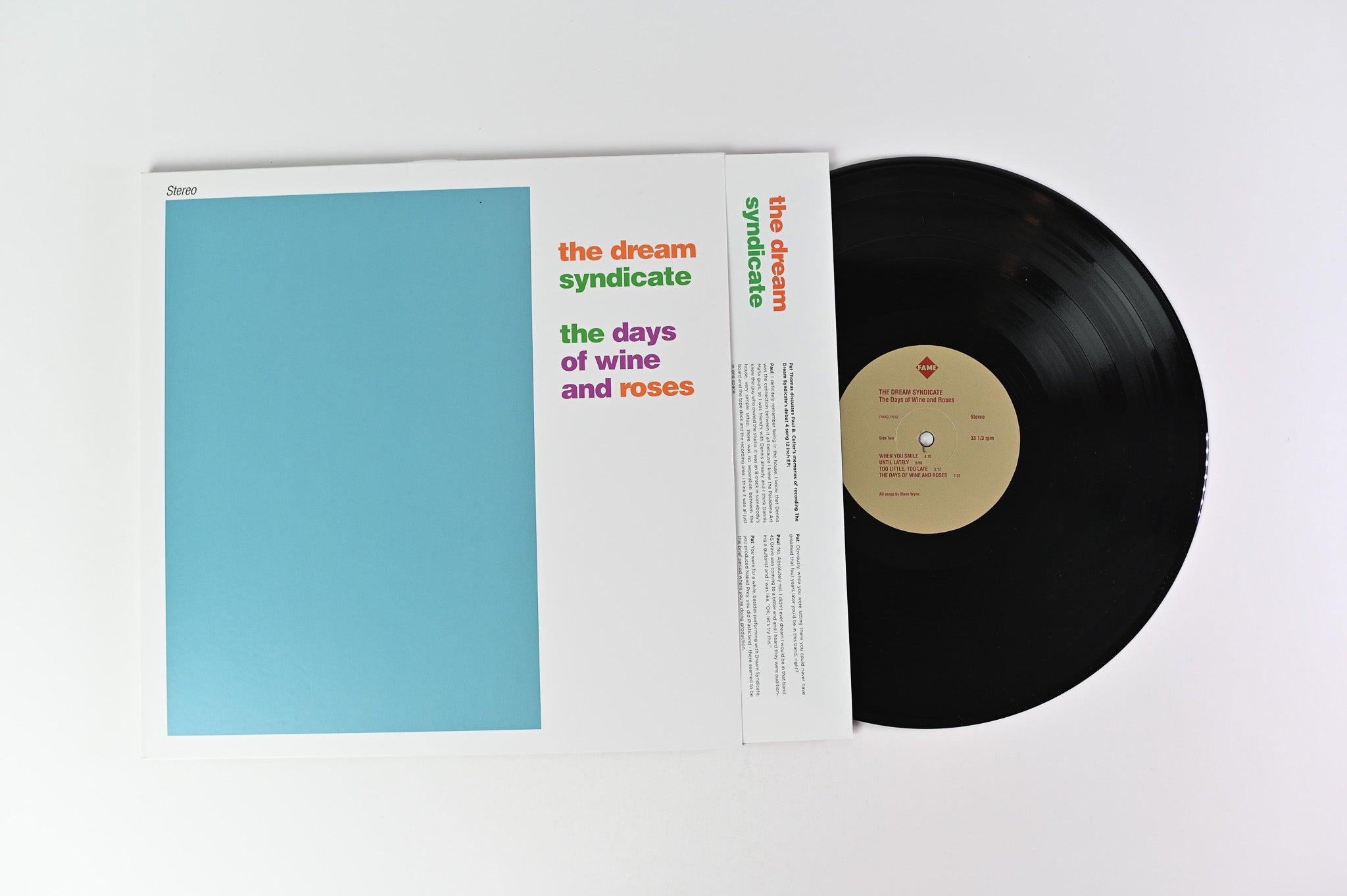 The Dream Syndicate - The Days Of Wine And Roses on Fire America Ltd RSD Reissue