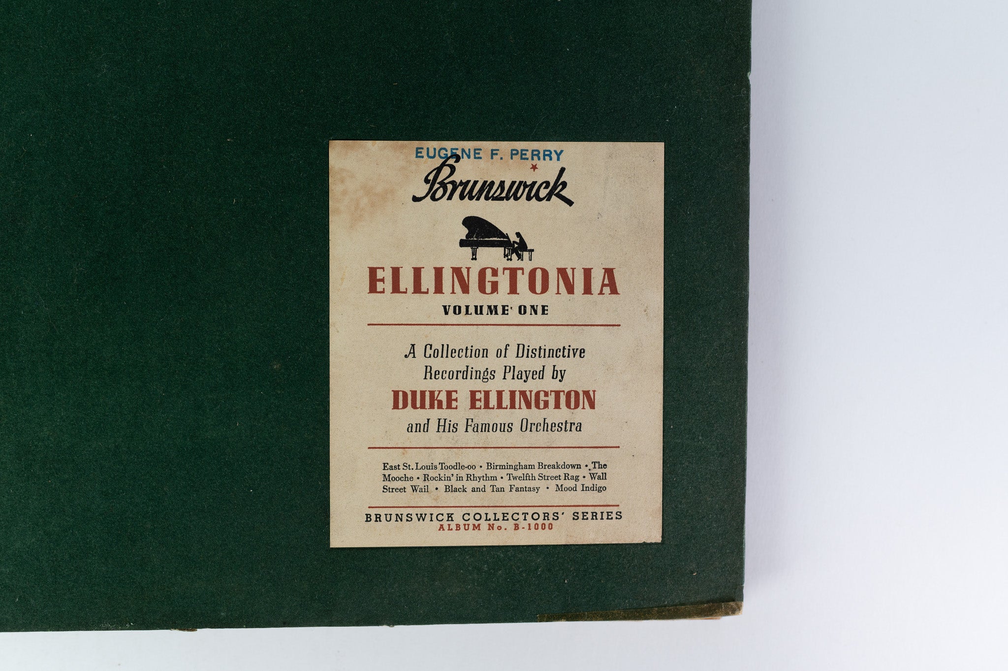 Jazz 78 - Duke Ellington - Ellingtonia Volume One on Brunswick