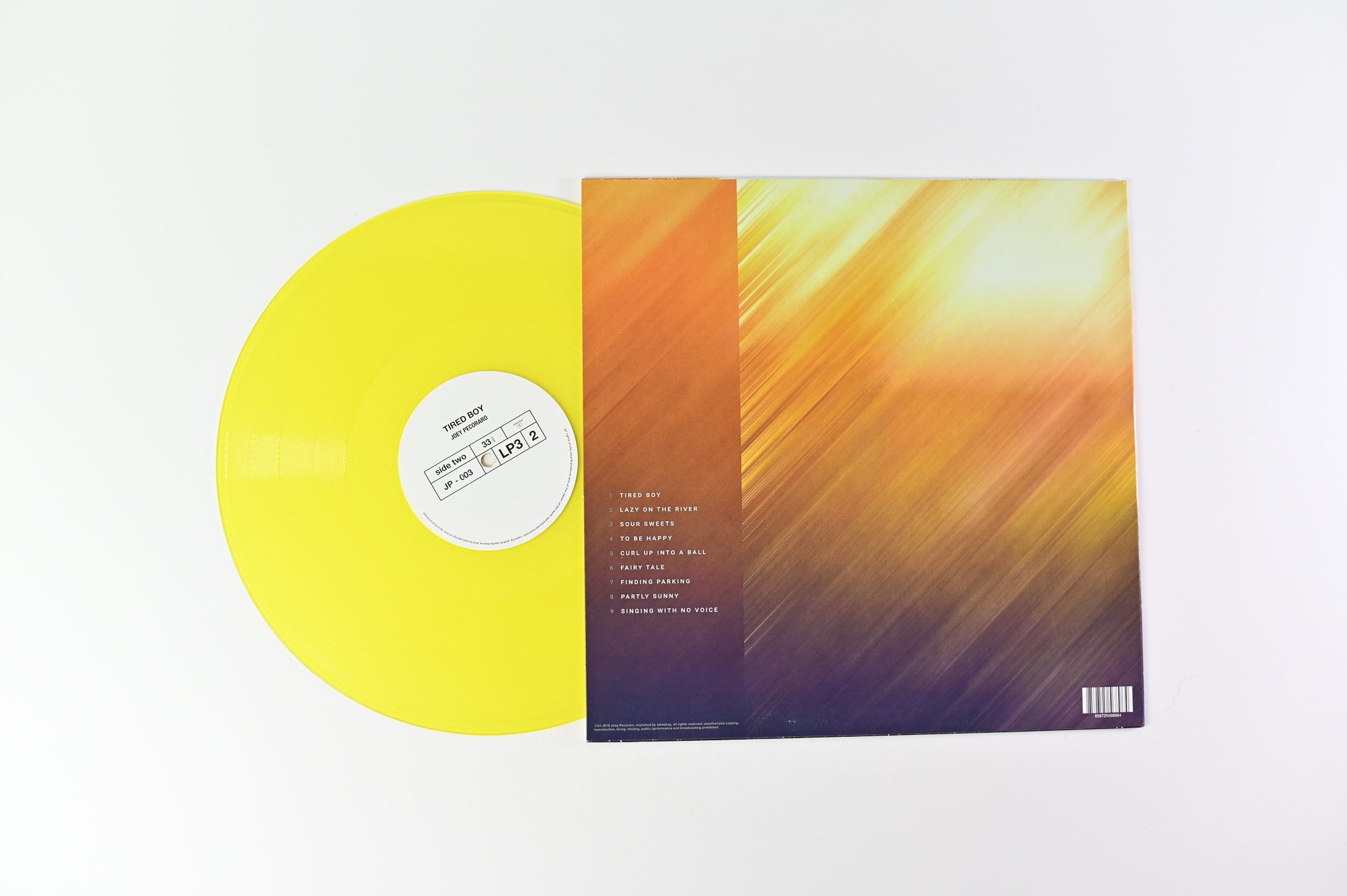 Joey Pecoraro - Tired Boy Clear Light Yellow Vinyl