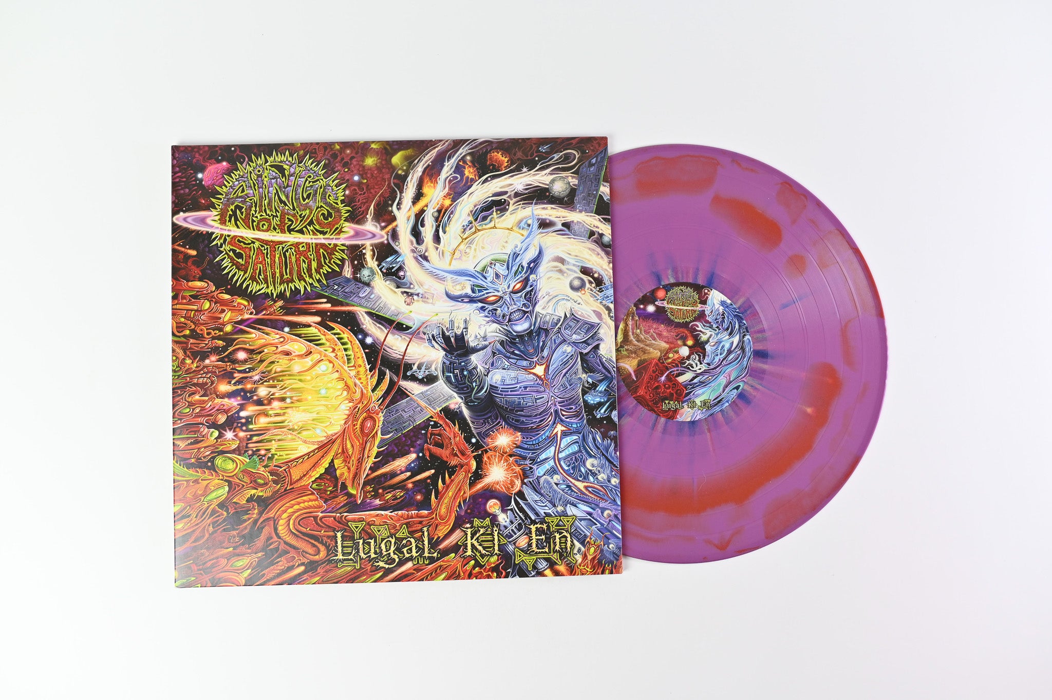 Rings Of Saturn - Lugal Ki En on Unique Leader Purple Merge w/ Splatter Reissue