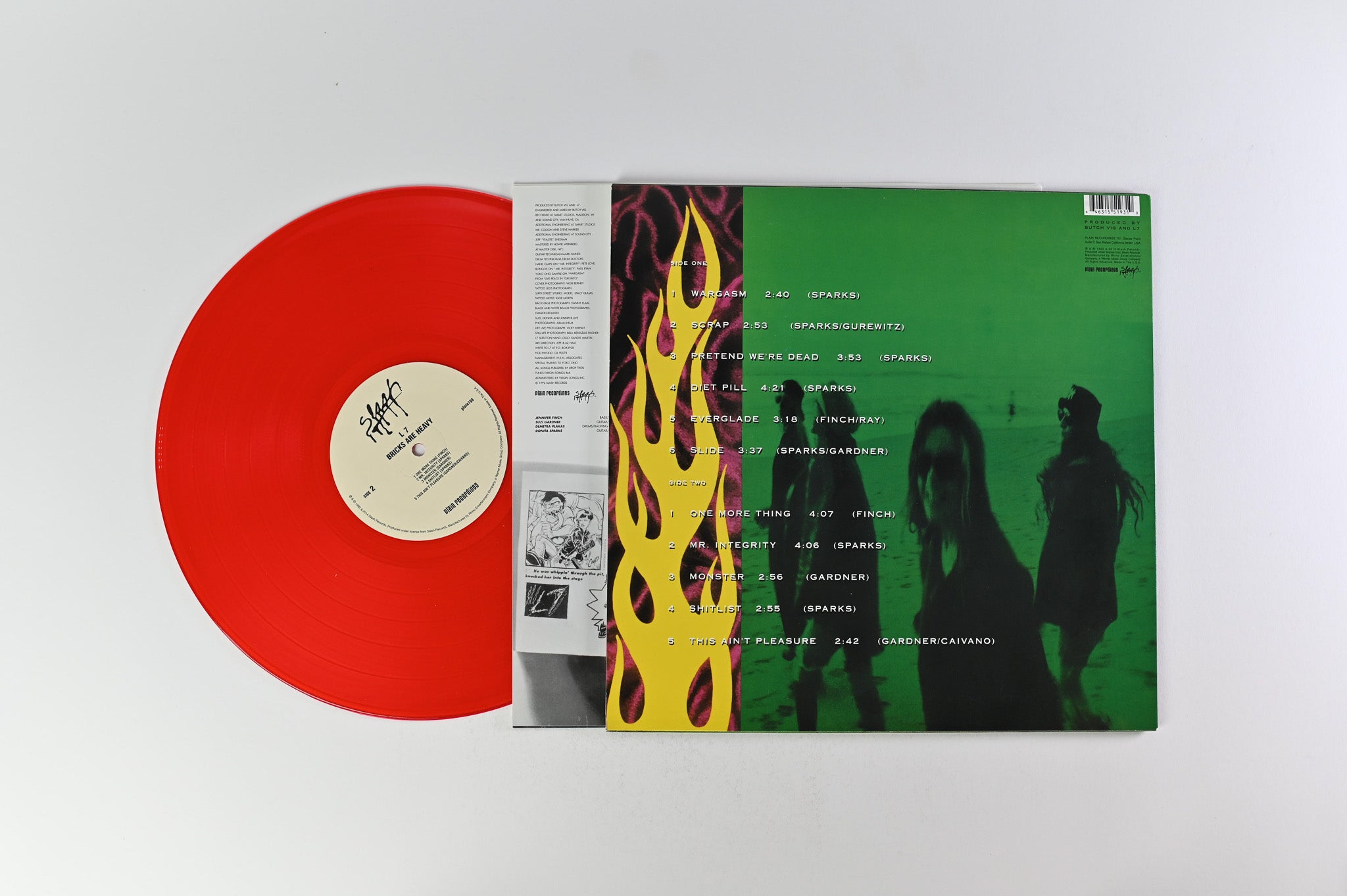 L7 - Bricks Are Heavy on Plain Recordings Red Translucent Vinyl Reissue